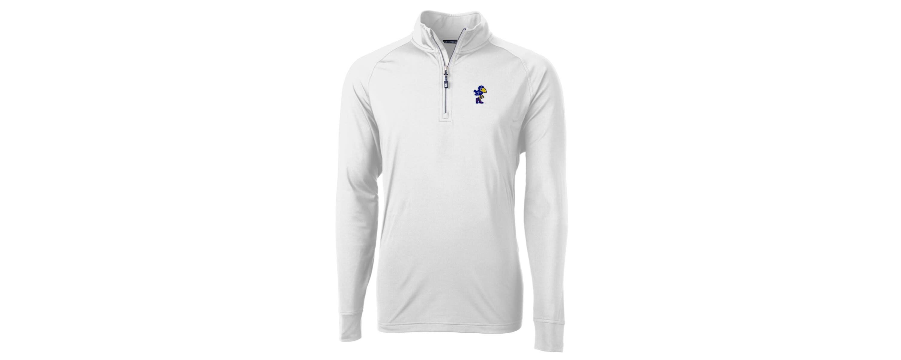 NCAA Kansas Jayhawks Adapt Eco Knit Stretch Recycled Quarter-Zip Pullover Top