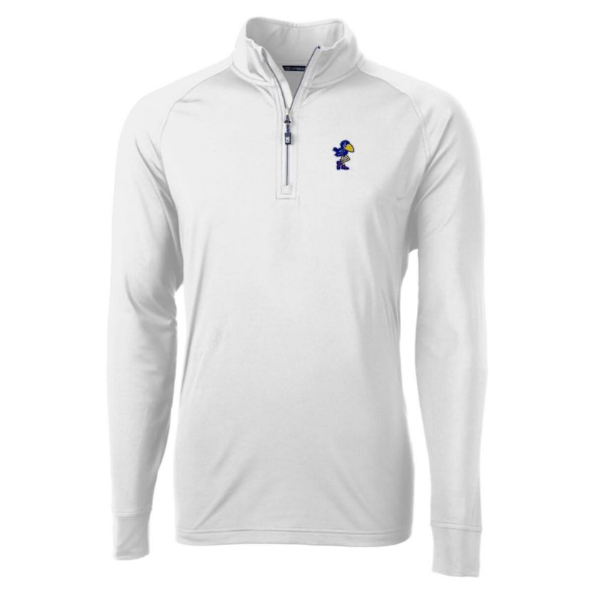 NCAA Kansas Jayhawks Adapt Eco Knit Stretch Recycled Quarter-Zip Pullover Top