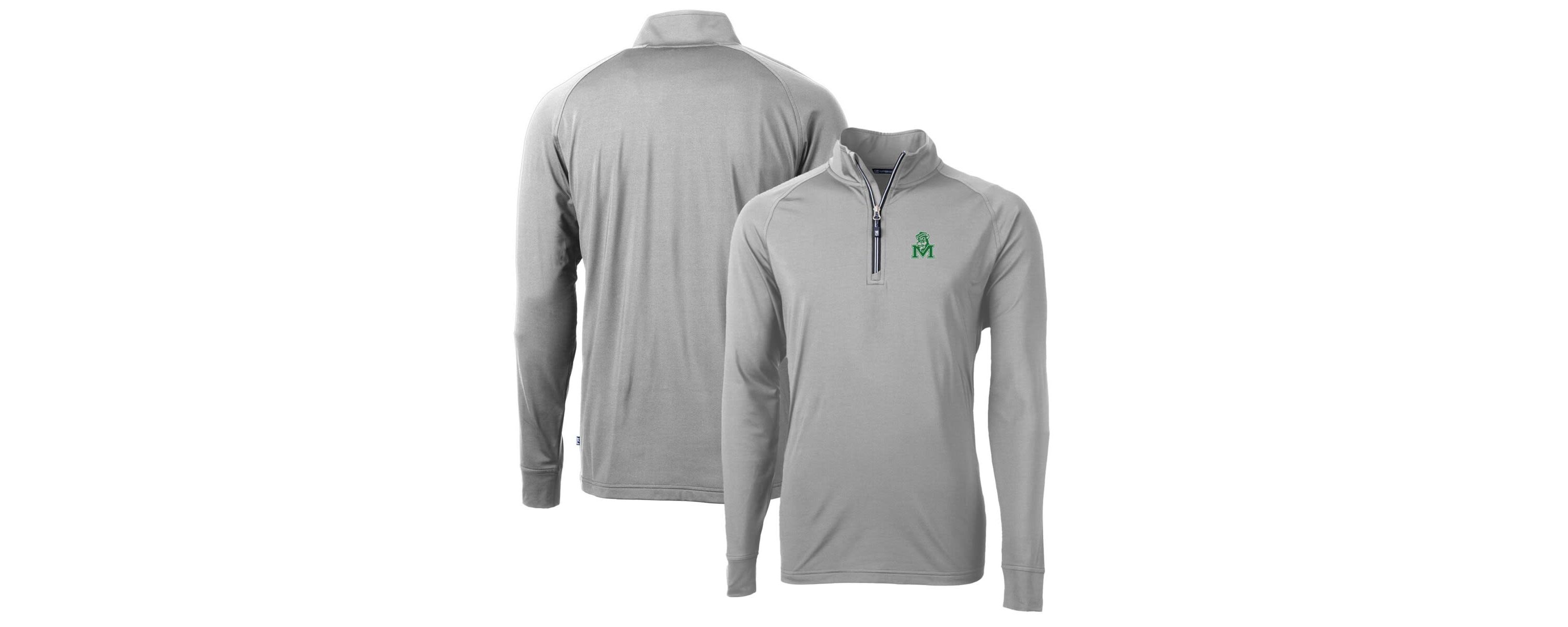 NCAA Marshall Thundering Herd Adapt Eco Knit Stretch Recycled Quarter-Zip Pullover Top