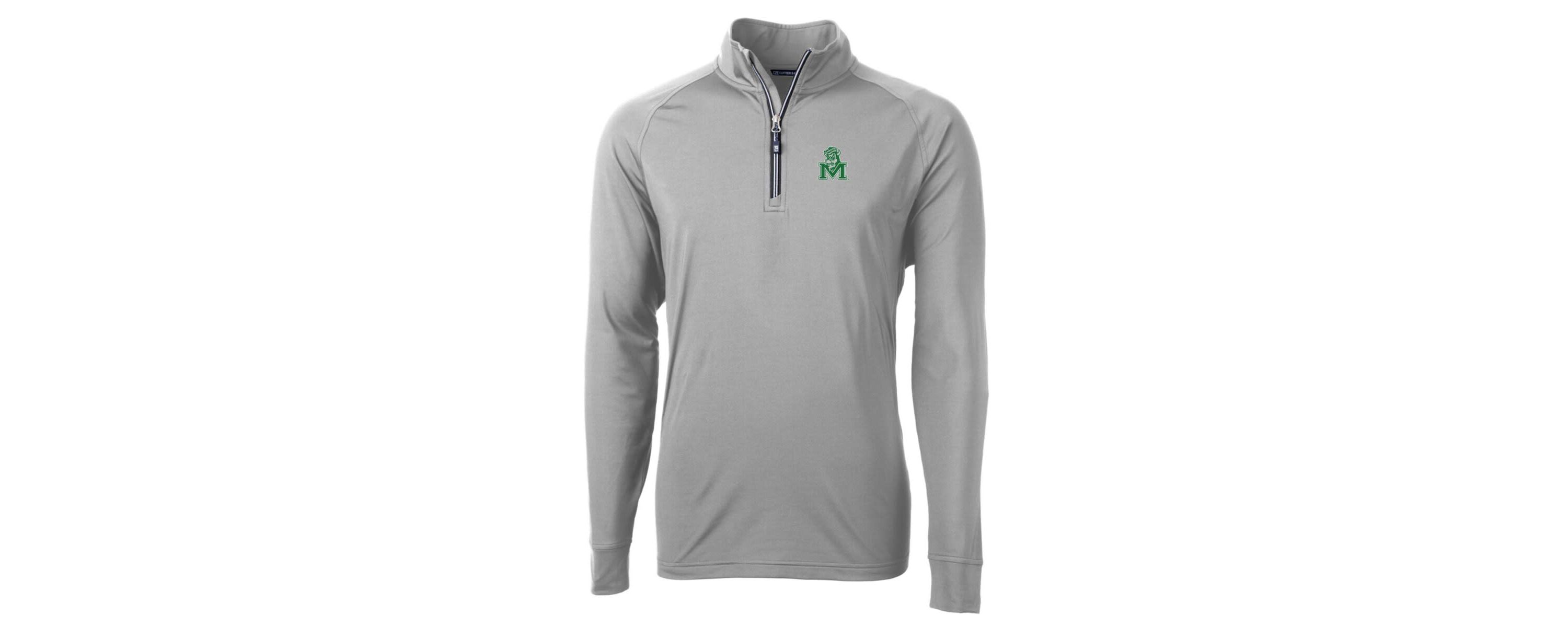 NCAA Marshall Thundering Herd Adapt Eco Knit Stretch Recycled Quarter-Zip Pullover Top