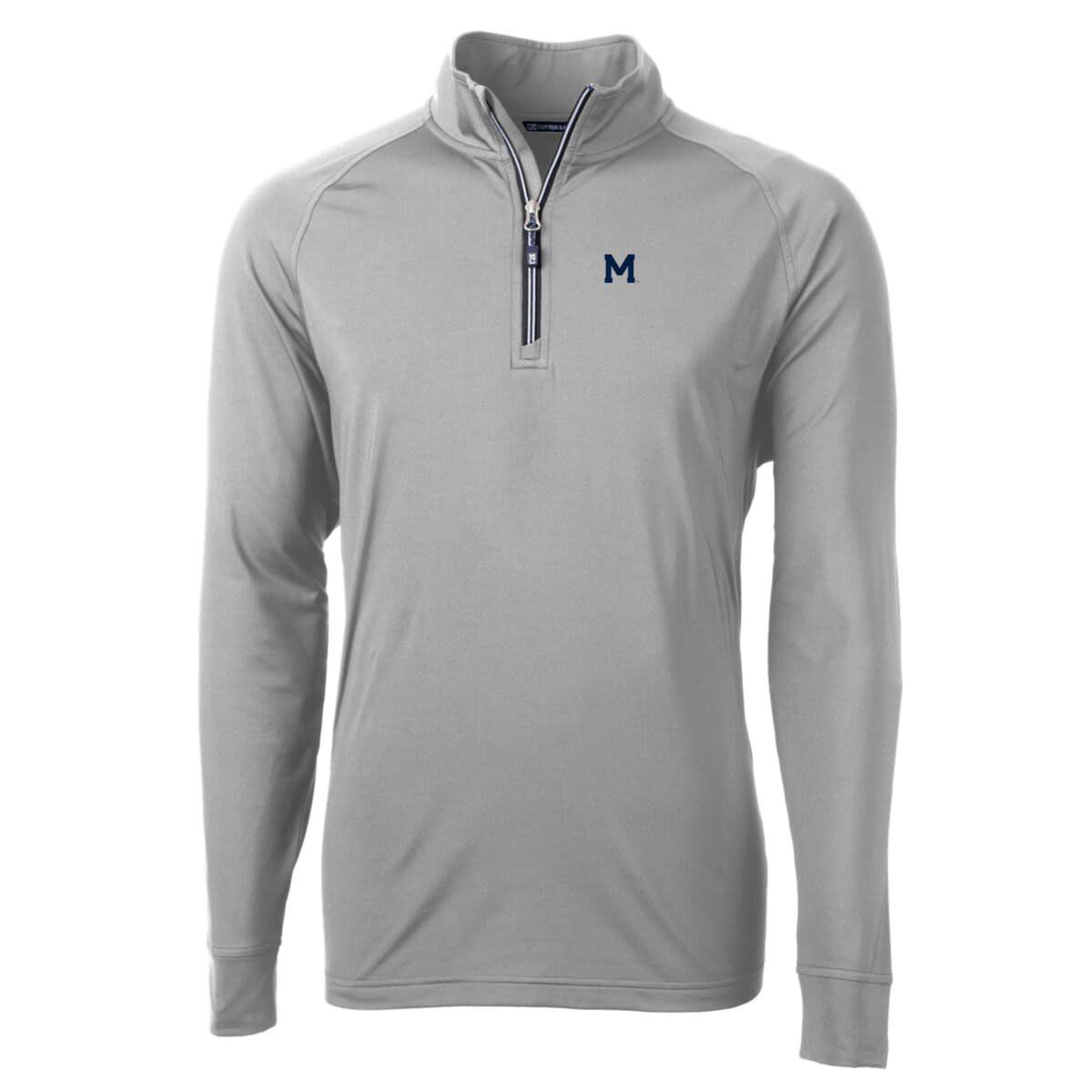NCAA Michigan Wolverines Adapt Eco Knit Stretch Recycled Quarter-Zip Pullover Top