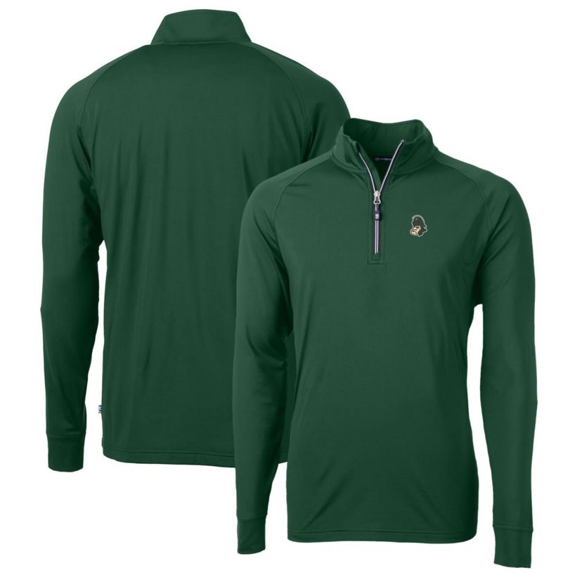 NCAA Michigan State Spartans Adapt Eco Knit Stretch Recycled Quarter-Zip Pullover Top