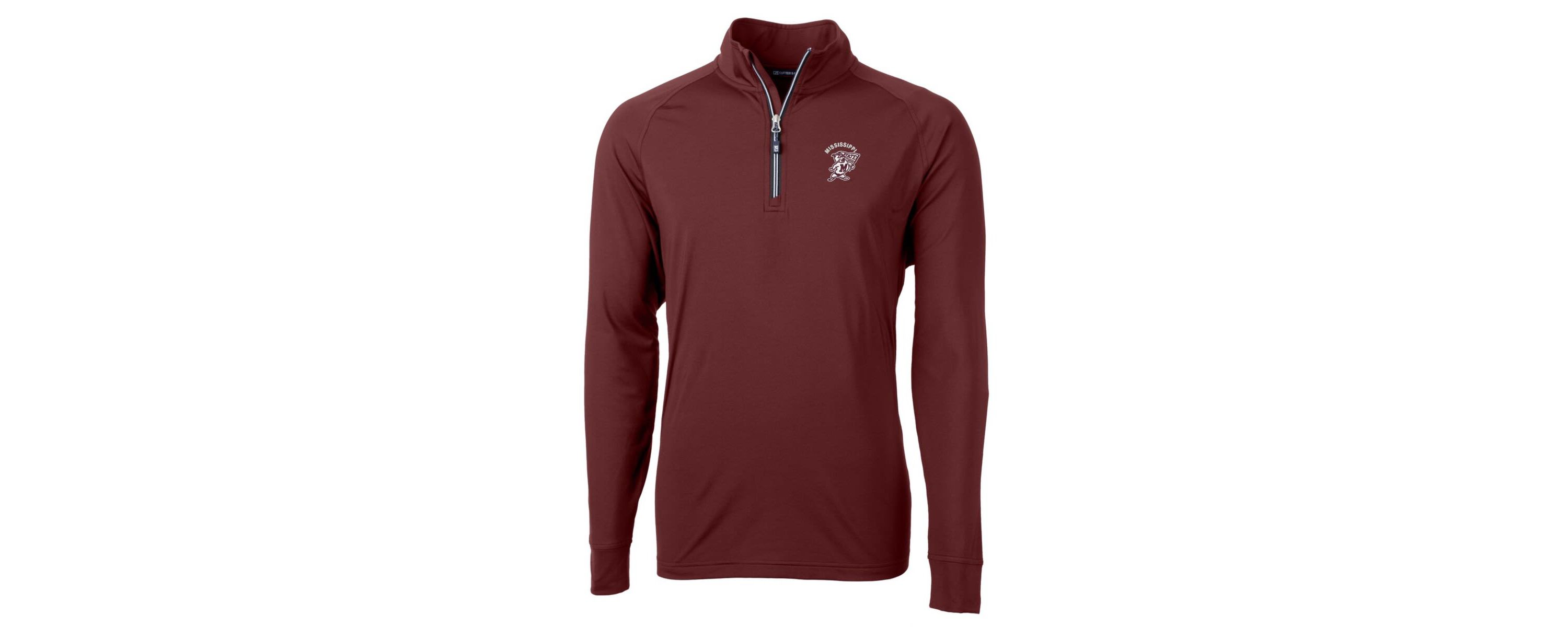 NCAA Mississippi State Bulldogs Adapt Eco Knit Stretch Recycled Quarter-Zip Pullover Top