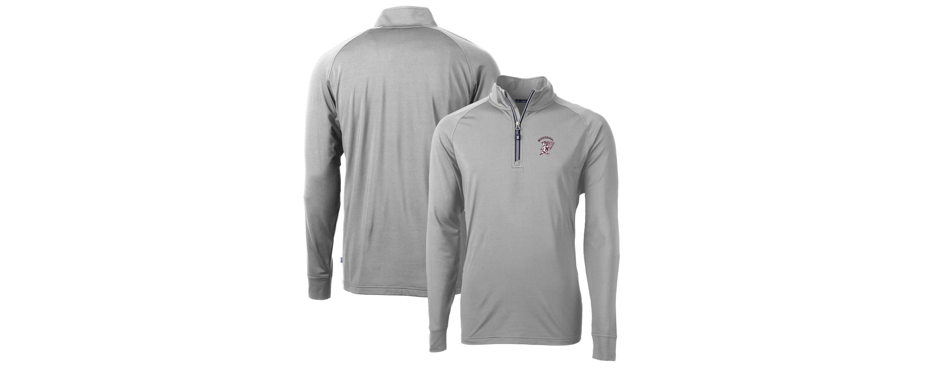 NCAA Mississippi State Bulldogs Adapt Eco Knit Stretch Recycled Quarter-Zip Pullover Top