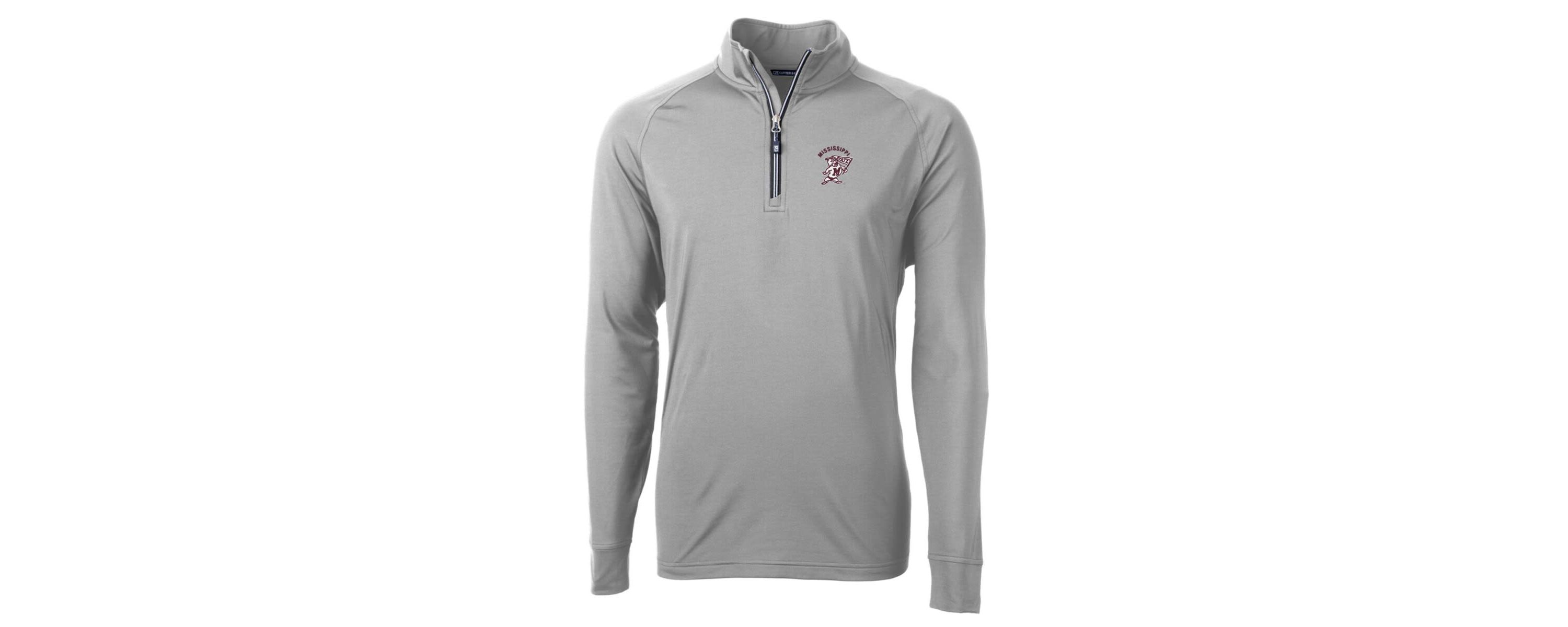 NCAA Mississippi State Bulldogs Adapt Eco Knit Stretch Recycled Quarter-Zip Pullover Top
