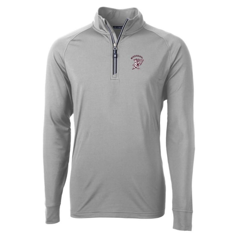 NCAA Mississippi State Bulldogs Adapt Eco Knit Stretch Recycled Quarter-Zip Pullover Top