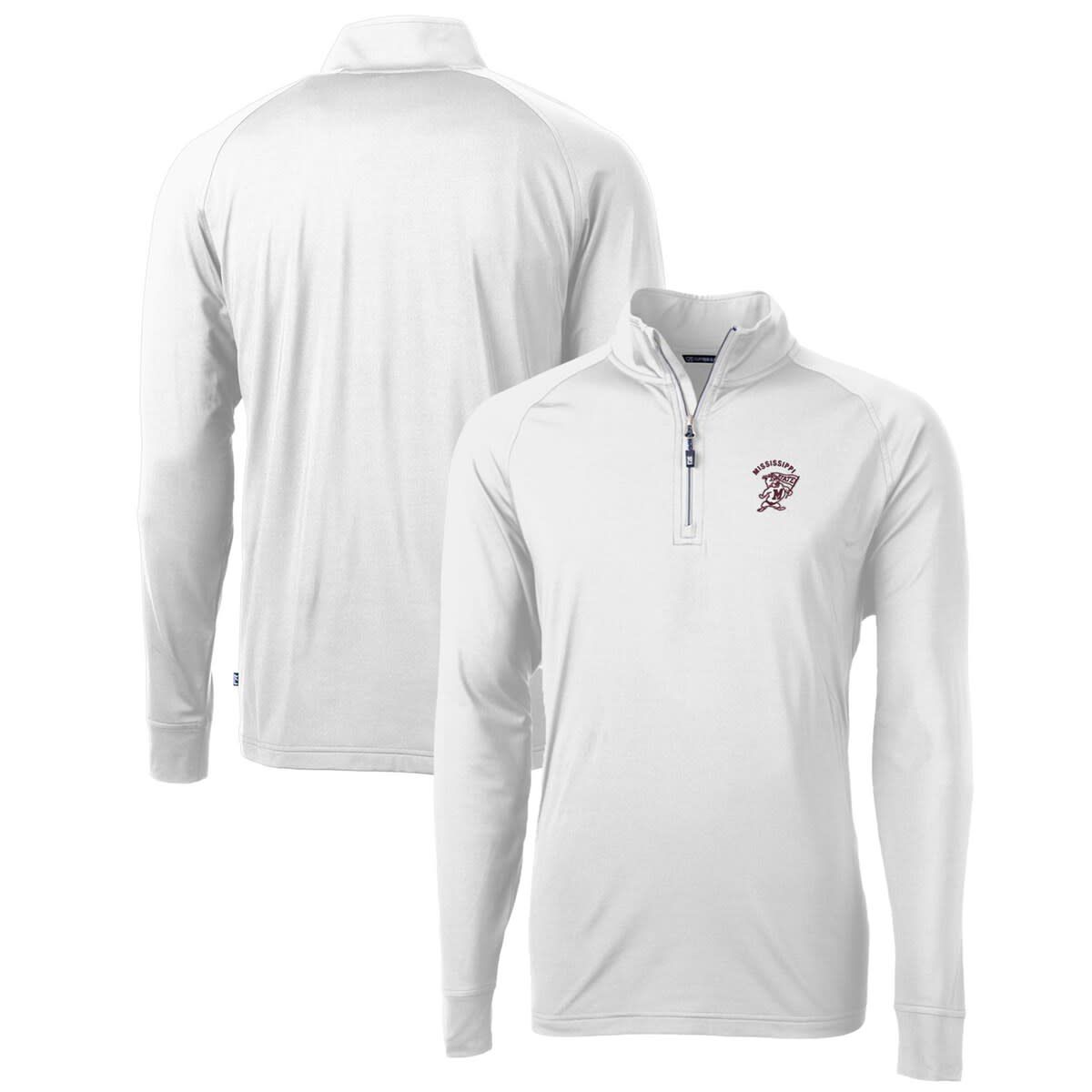 NCAA Mississippi State Bulldogs Adapt Eco Knit Stretch Recycled Quarter-Zip Pullover Top