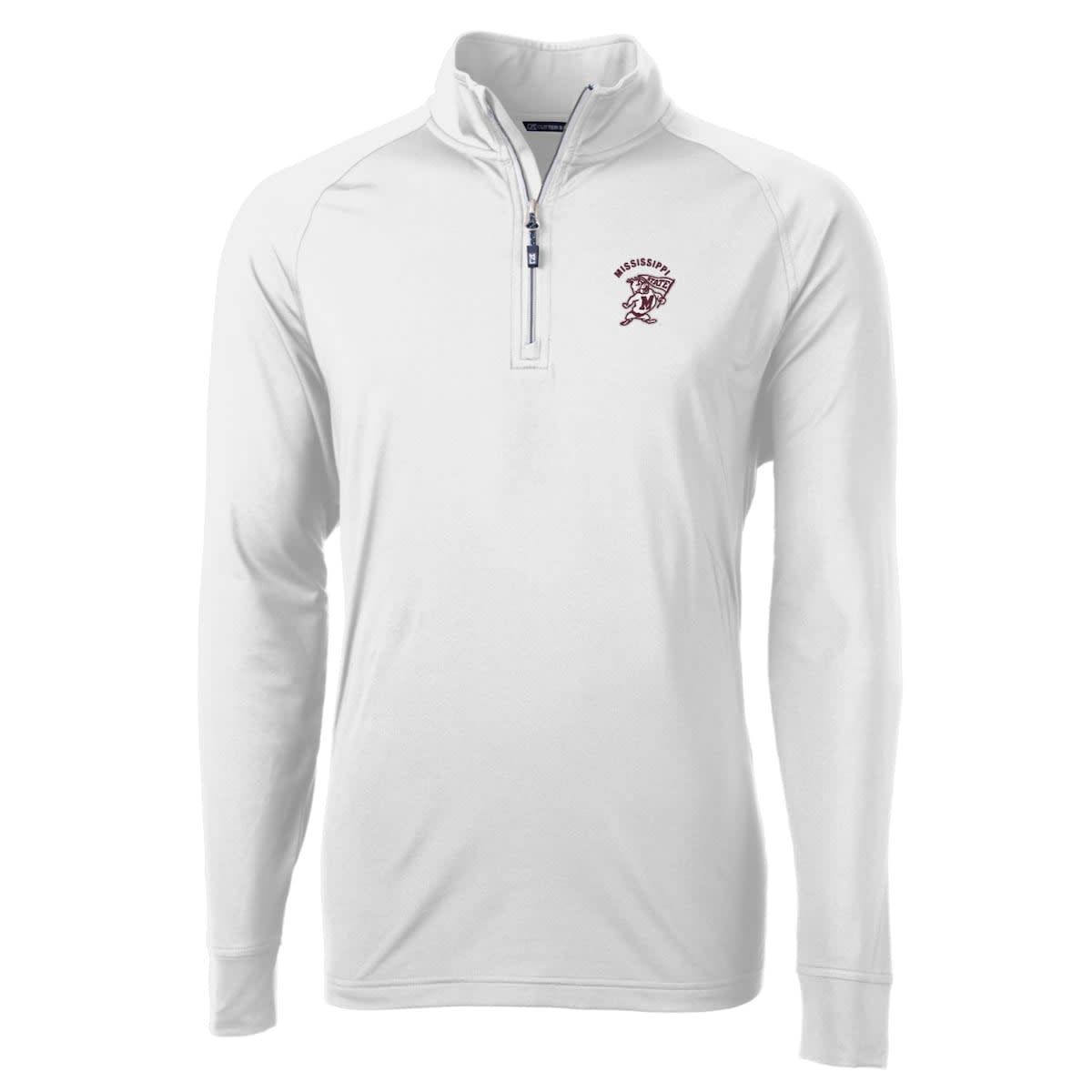 NCAA Mississippi State Bulldogs Adapt Eco Knit Stretch Recycled Quarter-Zip Pullover Top