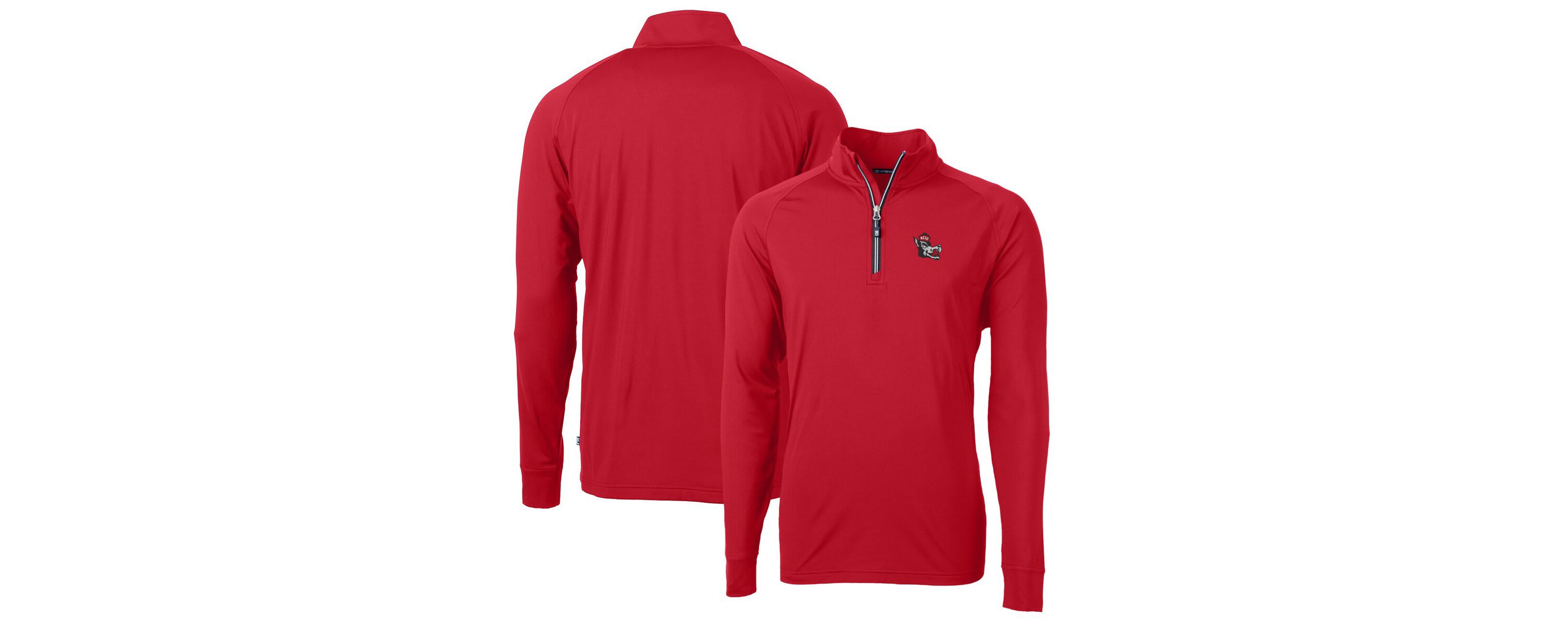 NCAA NC State Wolfpack Adapt Eco Knit Stretch Recycled Quarter-Zip Pullover Top