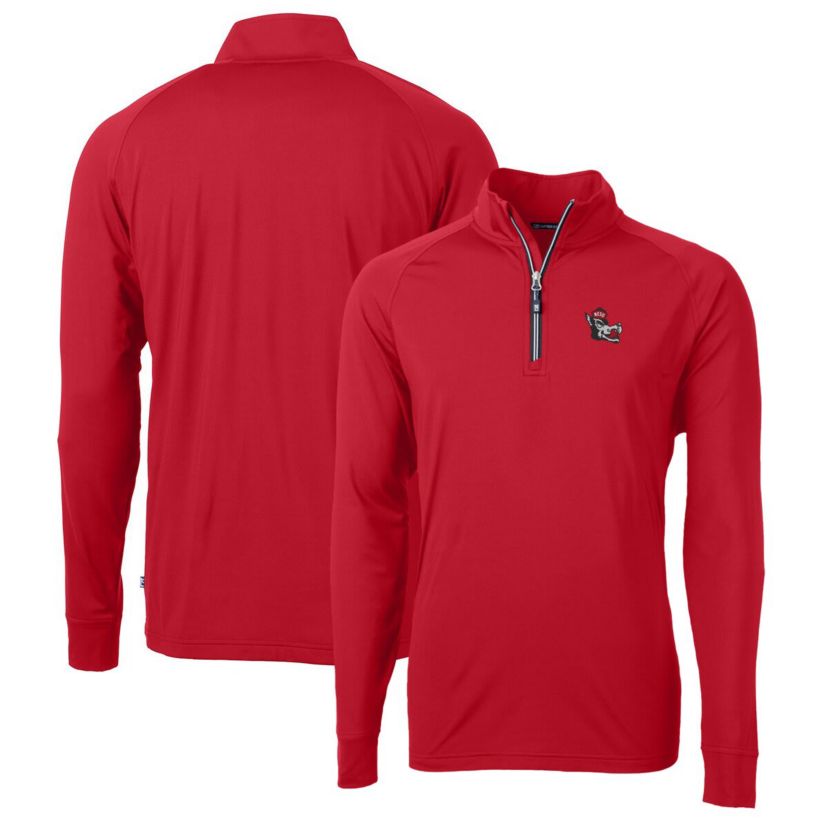 NCAA NC State Wolfpack Adapt Eco Knit Stretch Recycled Quarter-Zip Pullover Top