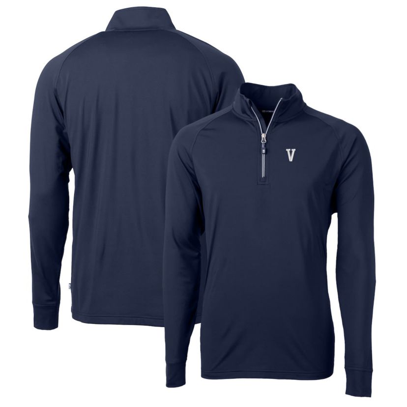 NCAA Villanova Wildcats Adapt Eco Knit Stretch Recycled Quarter-Zip Pullover Top