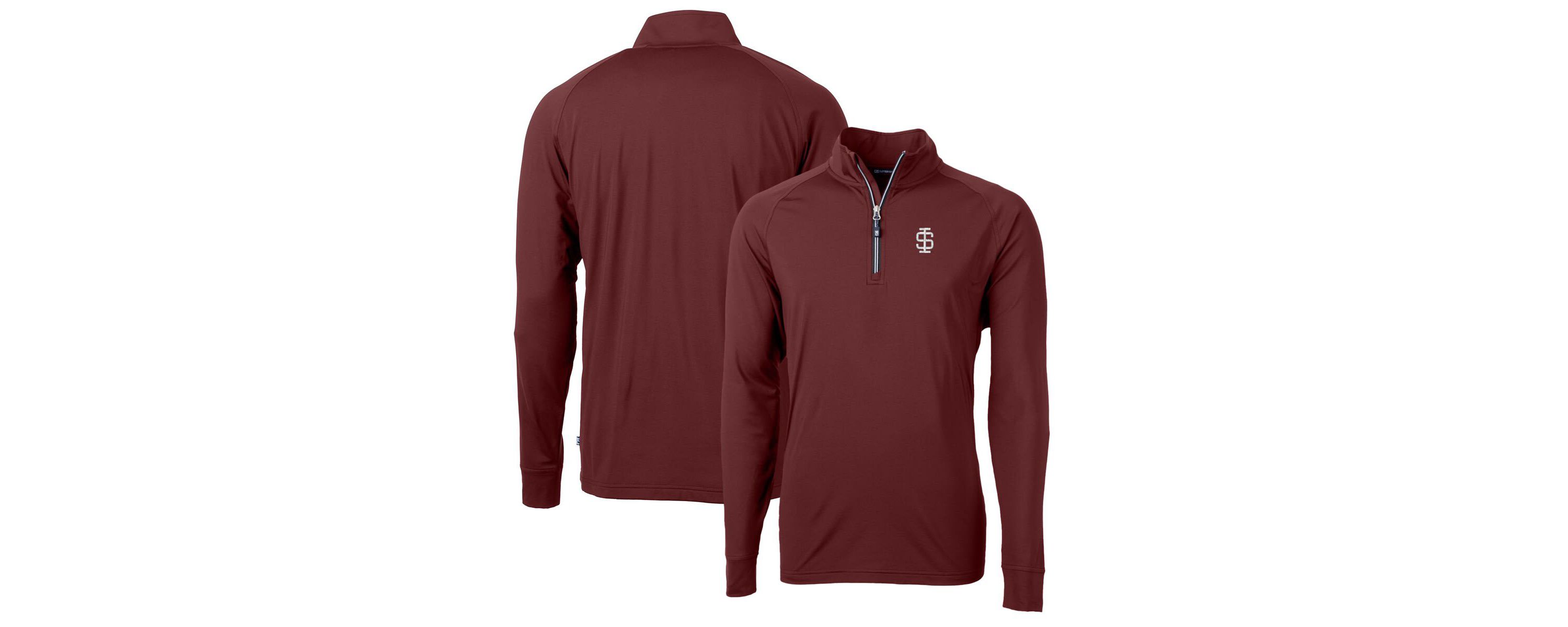NCAA Southern Illinois Salukis Adapt Eco Knit Stretch Recycled Quarter-Zip Pullover Top