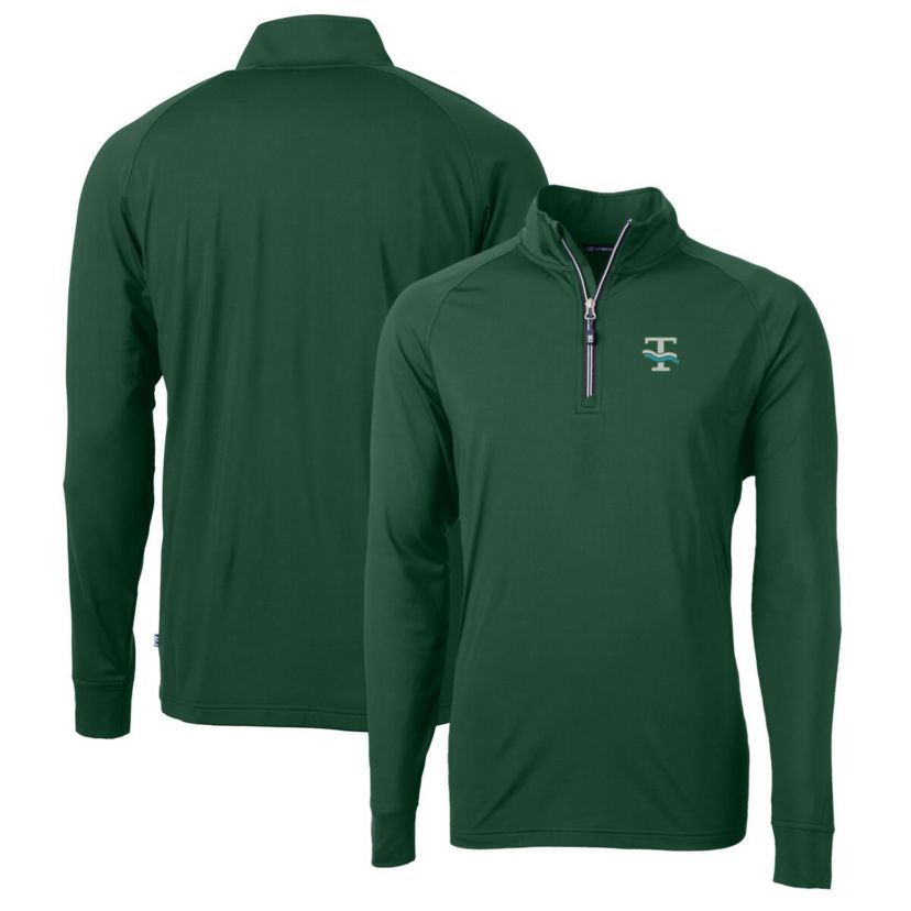 Tulane Green Wave NCAA Tulane Wave Adapt Eco Knit Stretch Recycled Quarter-Zip Pullover Top