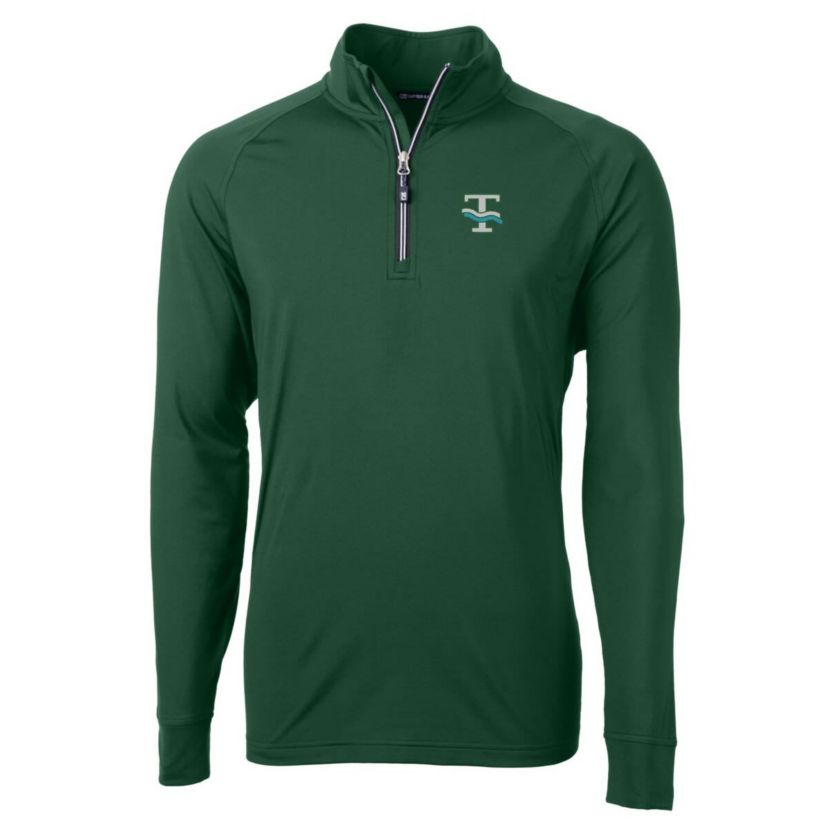 Tulane Green Wave NCAA Tulane Wave Adapt Eco Knit Stretch Recycled Quarter-Zip Pullover Top