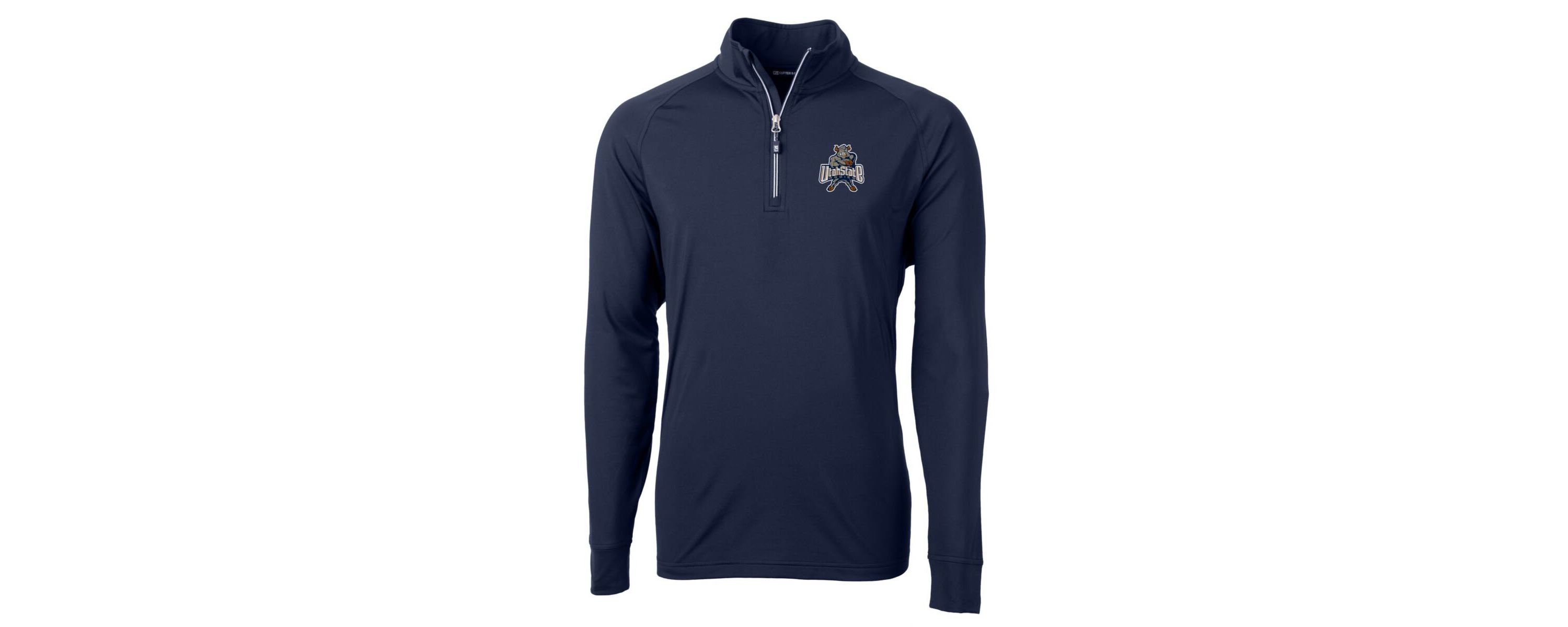NCAA Utah State Aggies Adapt Eco Knit Stretch Recycled Quarter-Zip Pullover Top