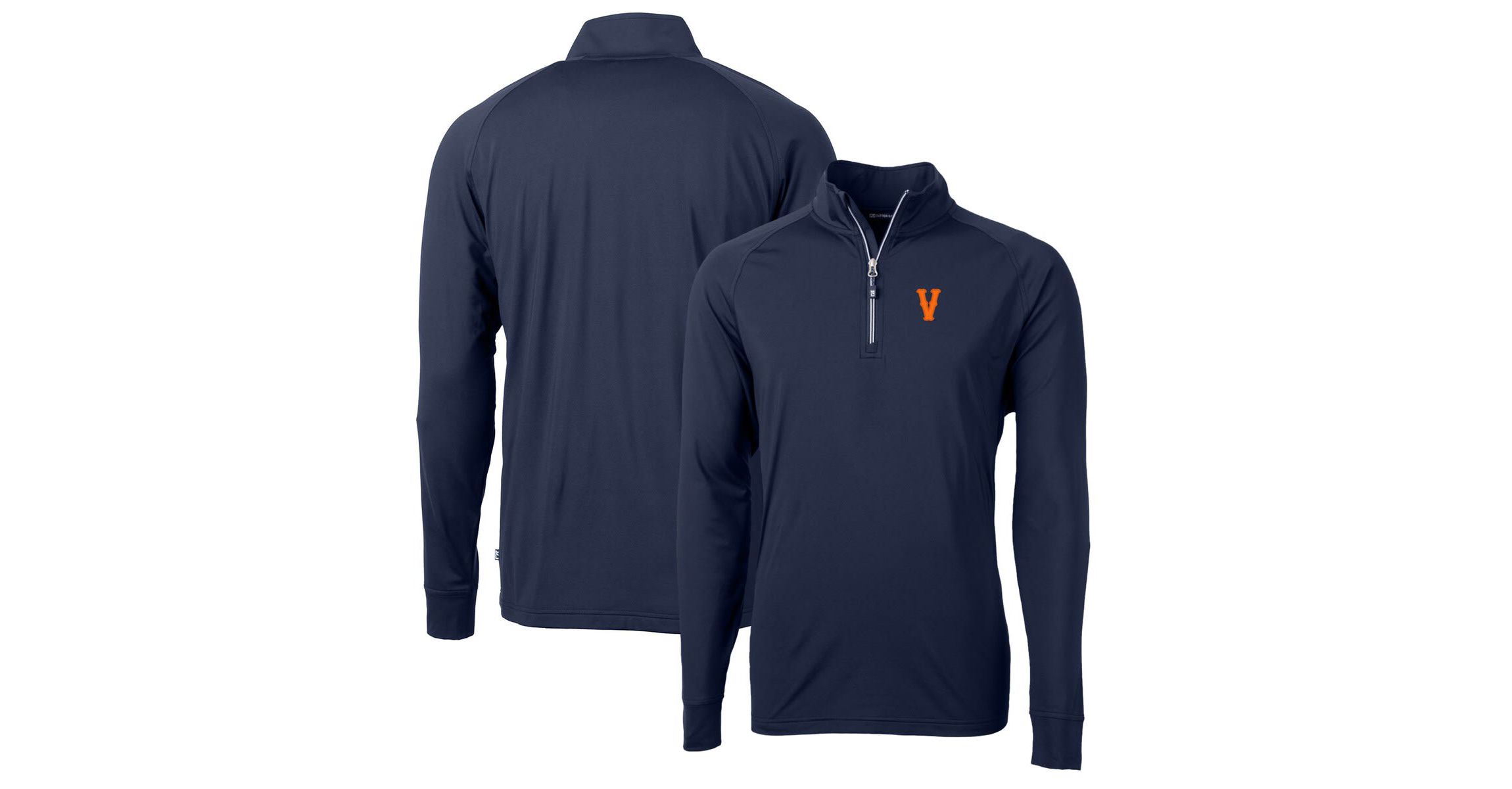 NCAA Virginia Cavaliers Vintage Adapt Eco Knit Stretch Recycled Quarter-Zip Pullover Top
