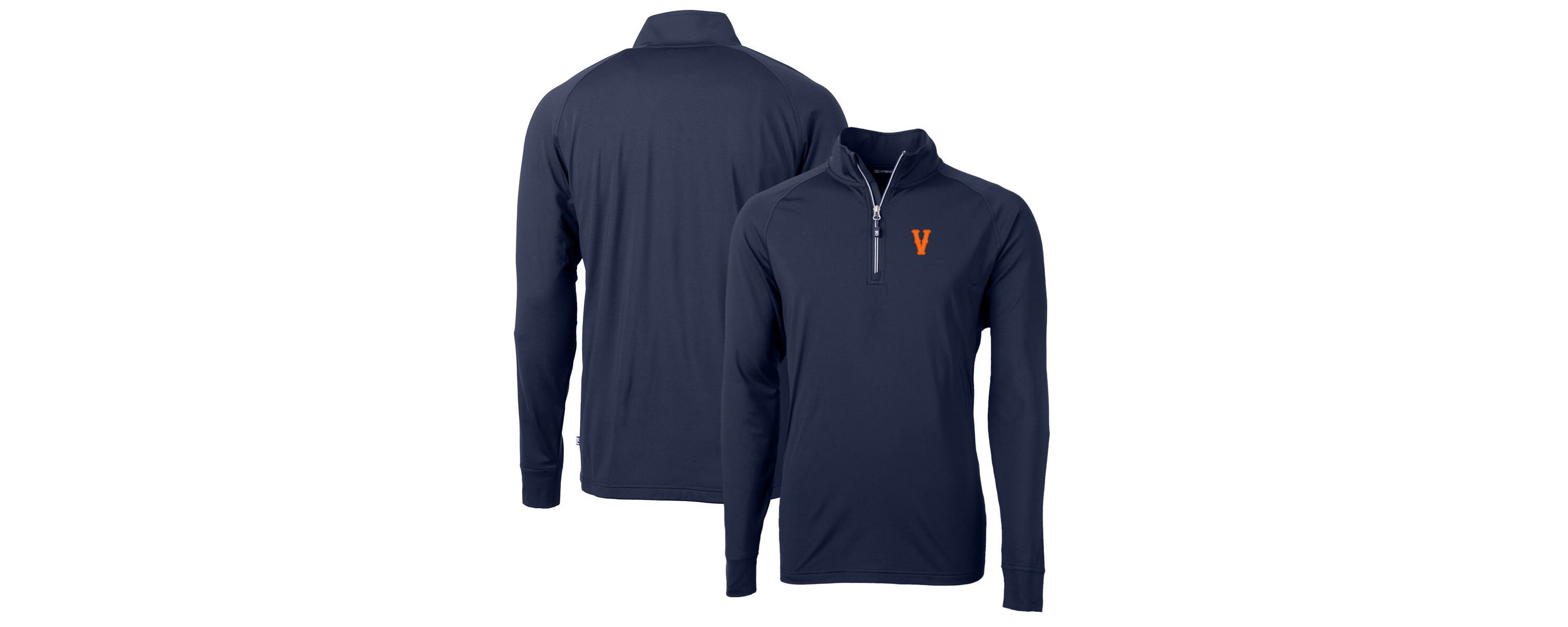 NCAA Virginia Cavaliers Vintage Adapt Eco Knit Stretch Recycled Quarter-Zip Pullover Top