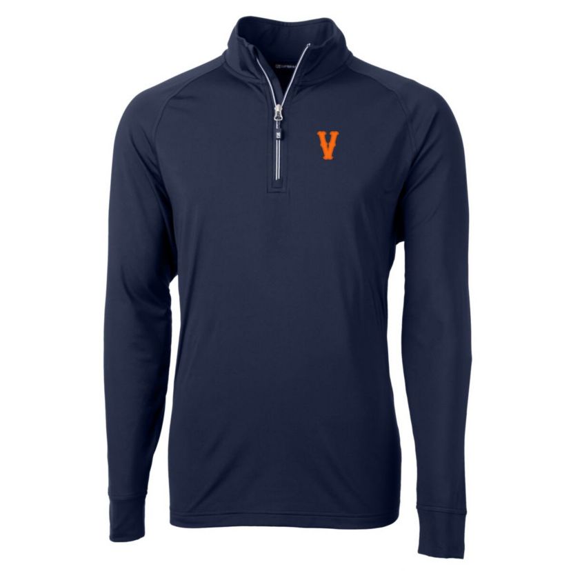 NCAA Virginia Cavaliers Vintage Adapt Eco Knit Stretch Recycled Quarter-Zip Pullover Top