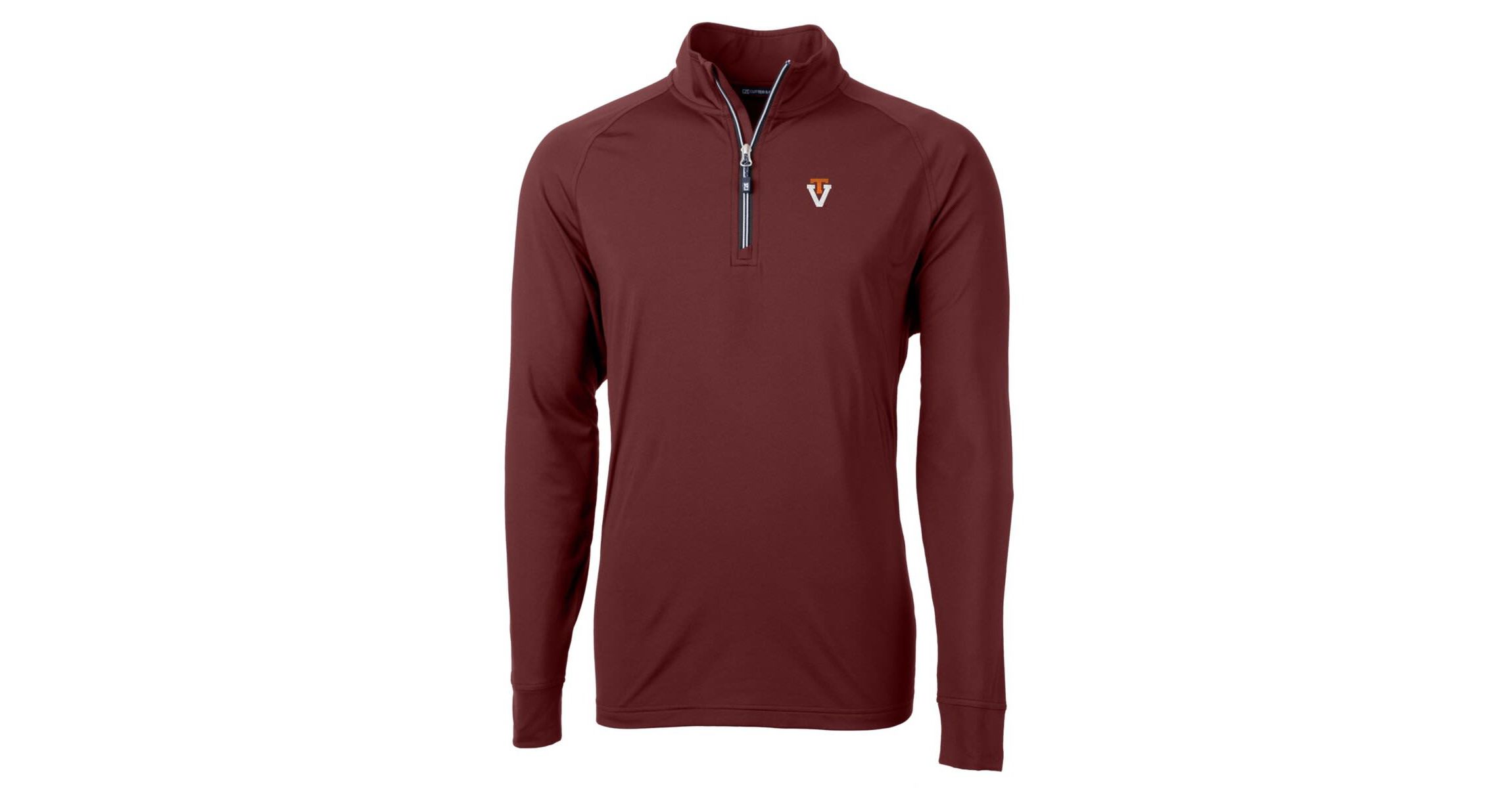 NCAA Virginia Tech Hokies Adapt Eco Knit Stretch Recycled Quarter-Zip Pullover Top