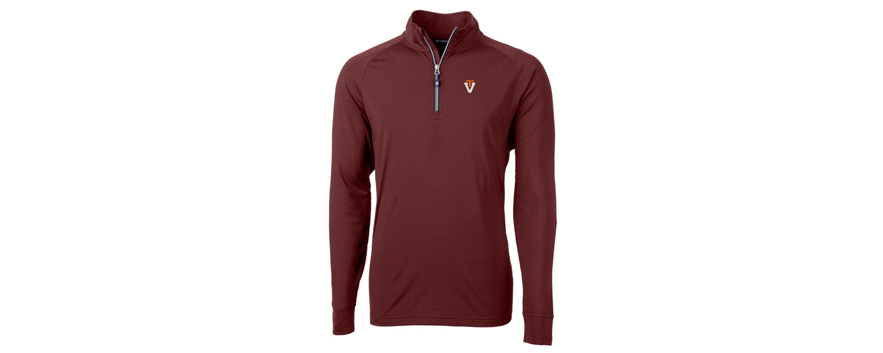 NCAA Virginia Tech Hokies Adapt Eco Knit Stretch Recycled Quarter-Zip Pullover Top