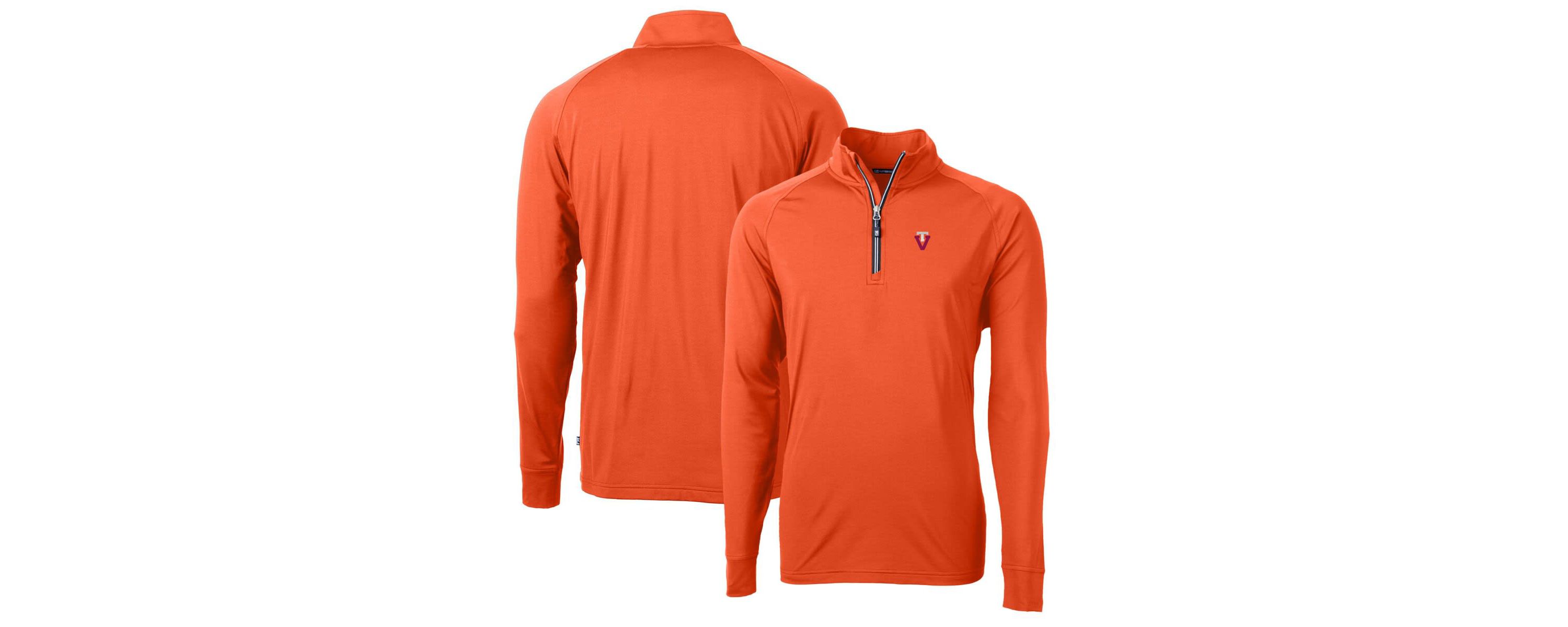 NCAA Virginia Tech Hokies Adapt Eco Knit Stretch Recycled Quarter-Zip Pullover Top