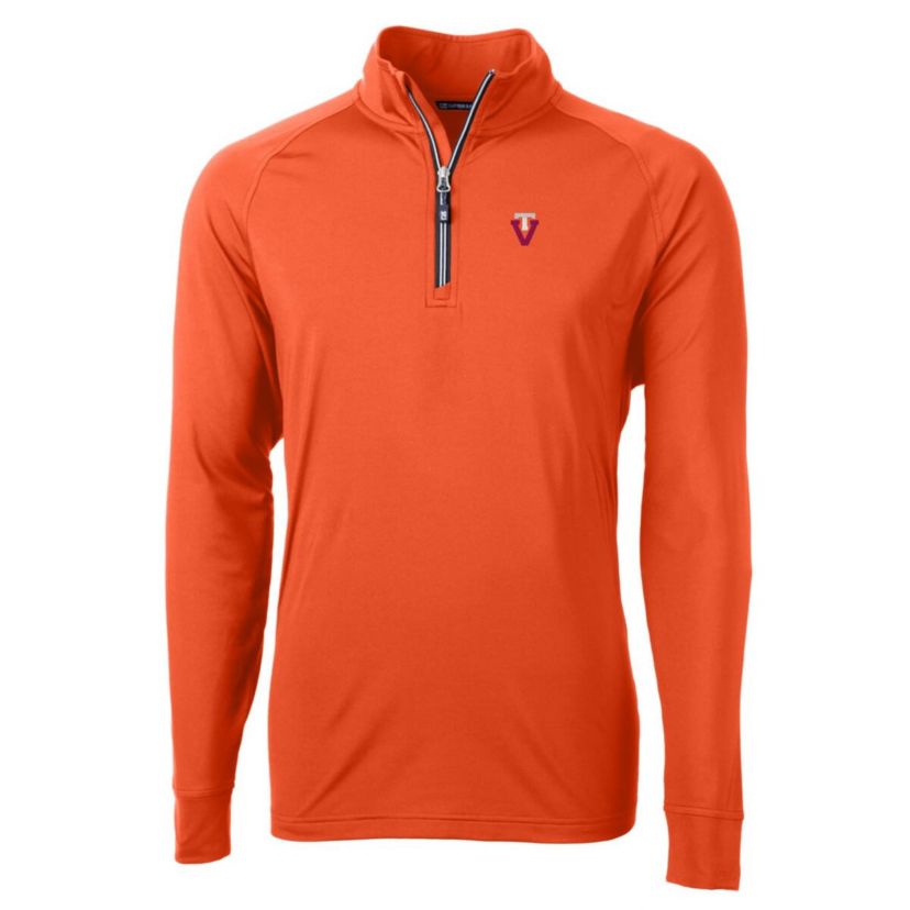 NCAA Virginia Tech Hokies Adapt Eco Knit Stretch Recycled Quarter-Zip Pullover Top