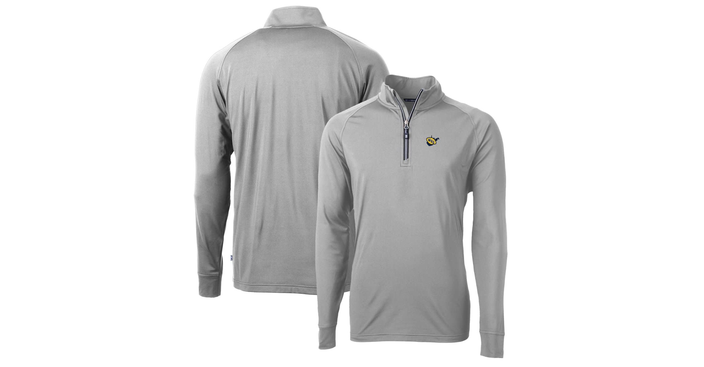 NCAA West Virginia Mountaineers Adapt Eco Knit Stretch Recycled Quarter-Zip Pullover Top