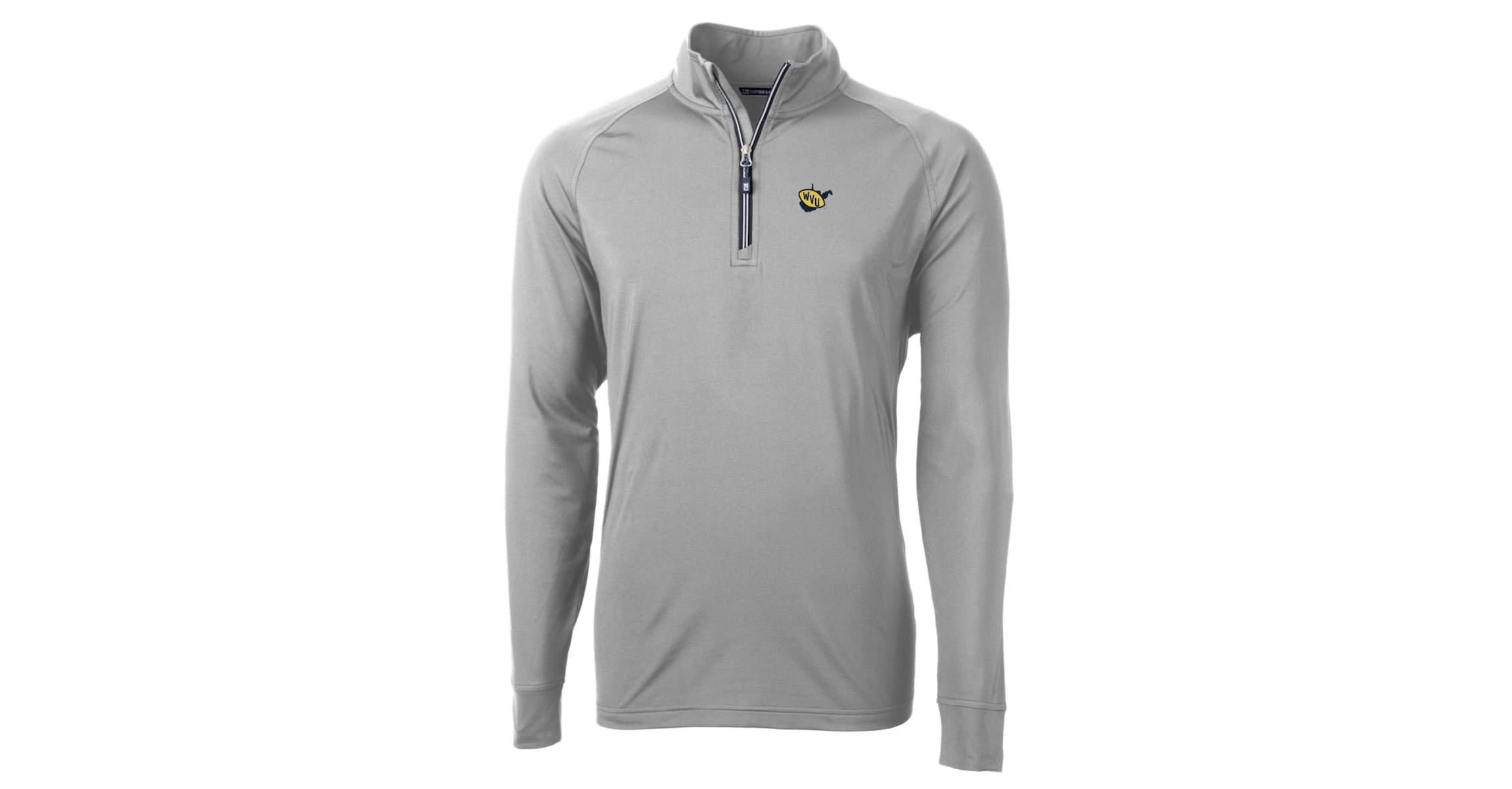 NCAA West Virginia Mountaineers Adapt Eco Knit Stretch Recycled Quarter-Zip Pullover Top