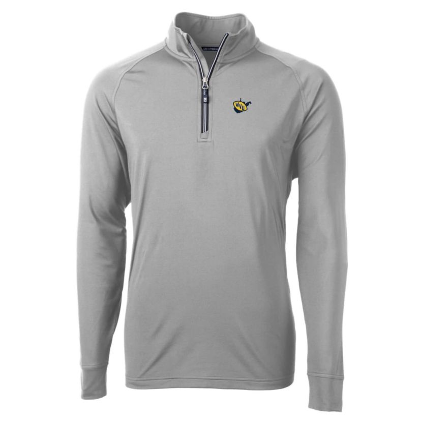 NCAA West Virginia Mountaineers Adapt Eco Knit Stretch Recycled Quarter-Zip Pullover Top