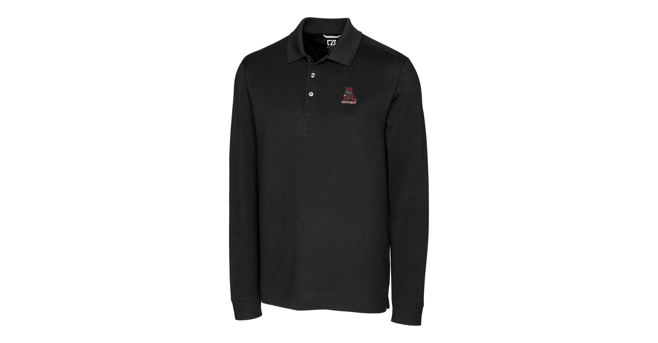 Alabama Crimson Tide NCAA Alabama Tide Advantage Tri-Blend Pique Long Sleeve Polo