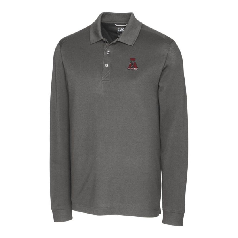 Alabama Crimson Tide NCAA Alabama Tide Advantage Tri-Blend Pique Long Sleeve Polo