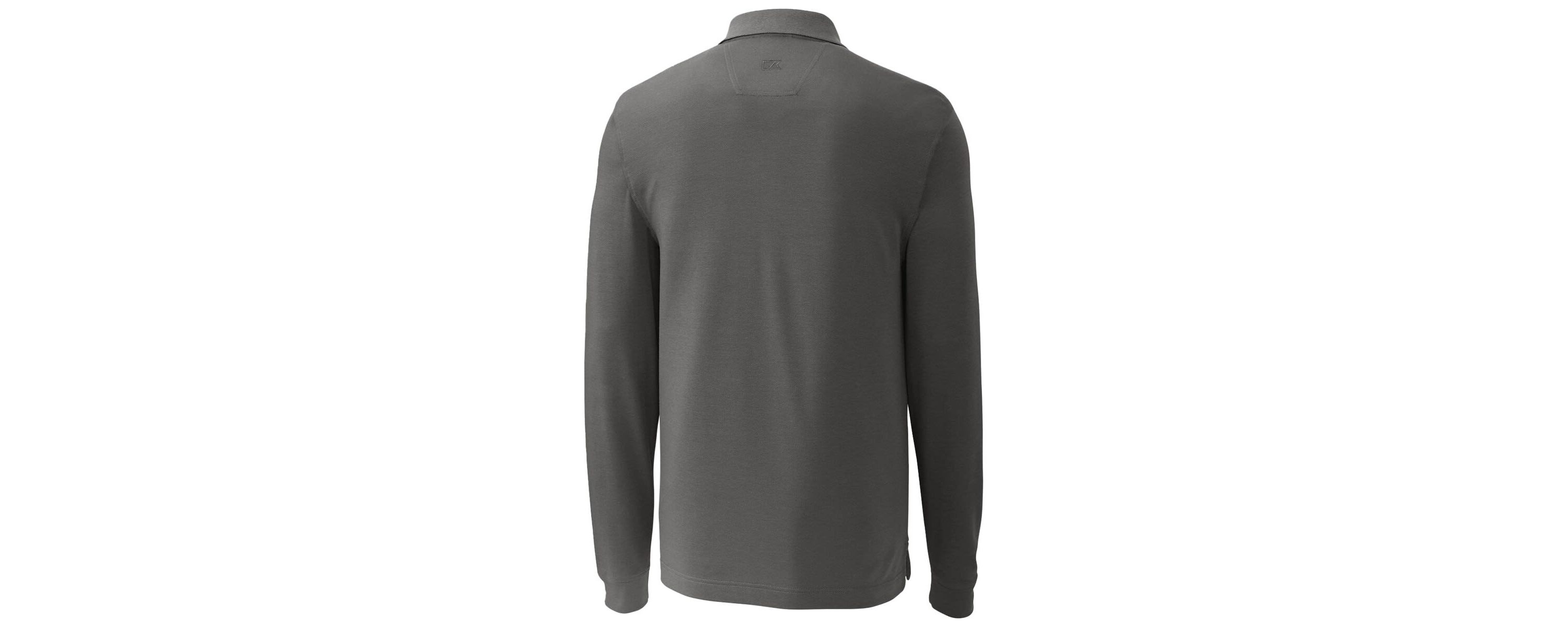 NCAA Auburn Tigers Advantage Tri-Blend Pique Long Sleeve Polo