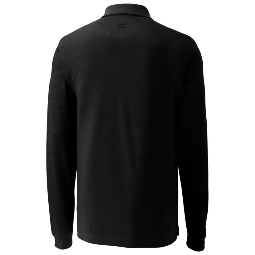 NCAA Louisville Cardinals Advantage Tri-Blend Pique Long Sleeve Polo