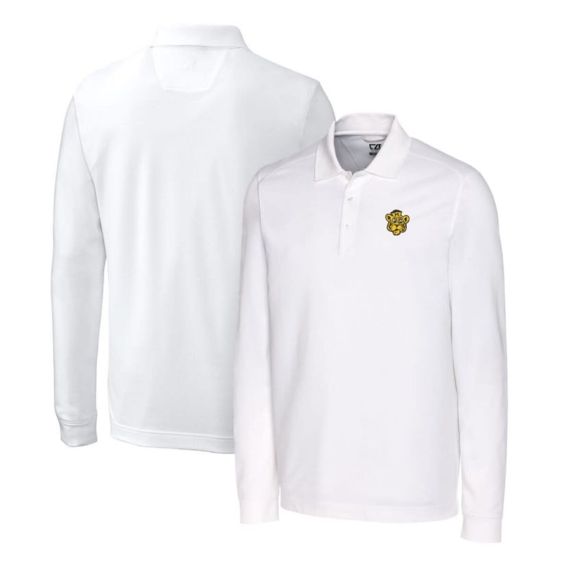NCAA Missouri Tigers Advantage Tri-Blend Pique Long Sleeve Polo