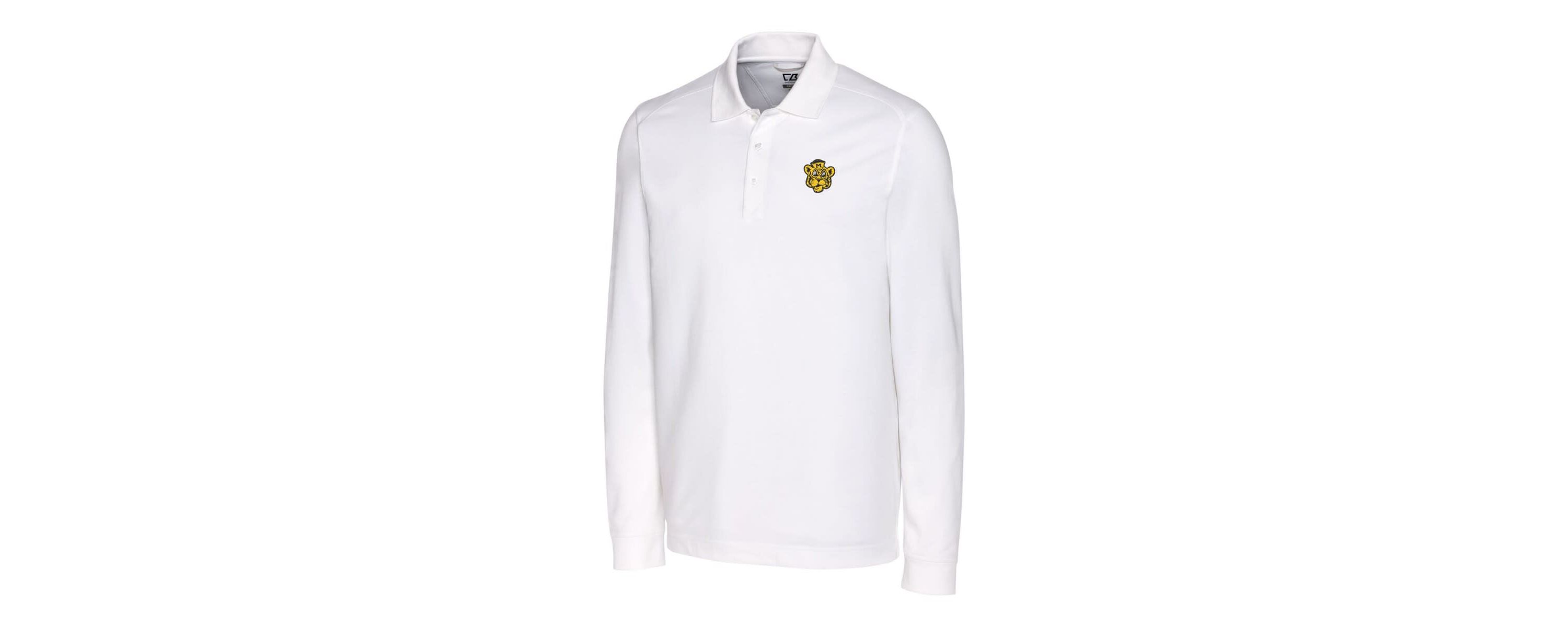 NCAA Missouri Tigers Advantage Tri-Blend Pique Long Sleeve Polo