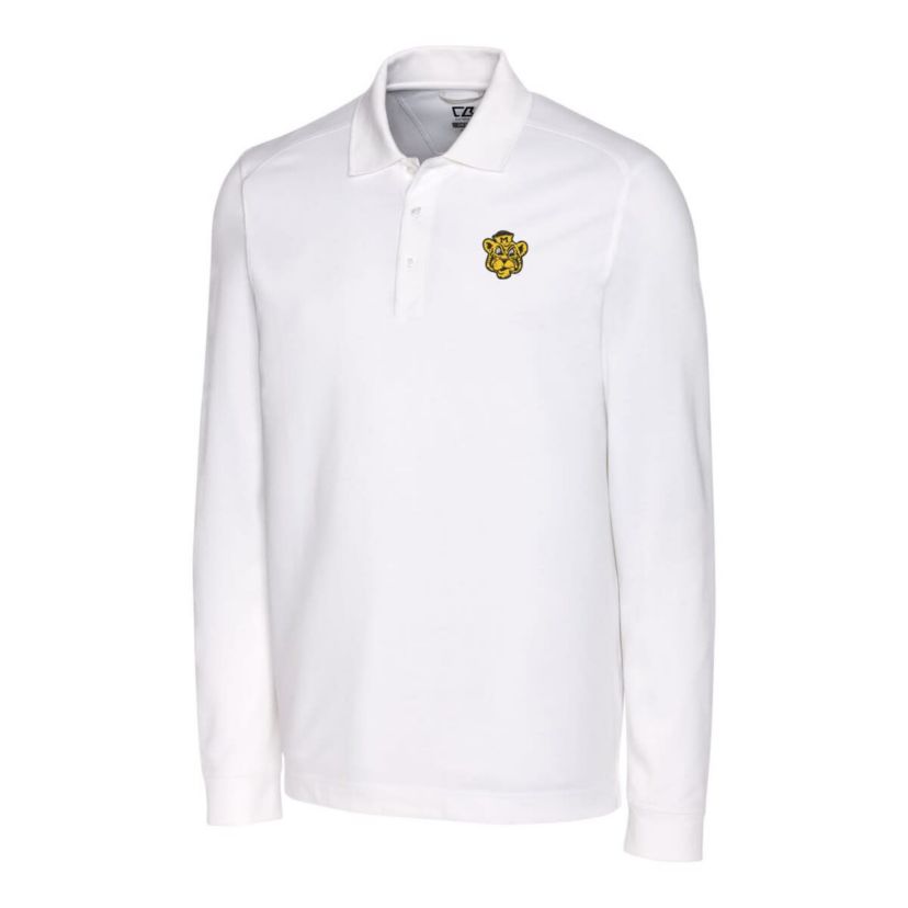 NCAA Missouri Tigers Advantage Tri-Blend Pique Long Sleeve Polo