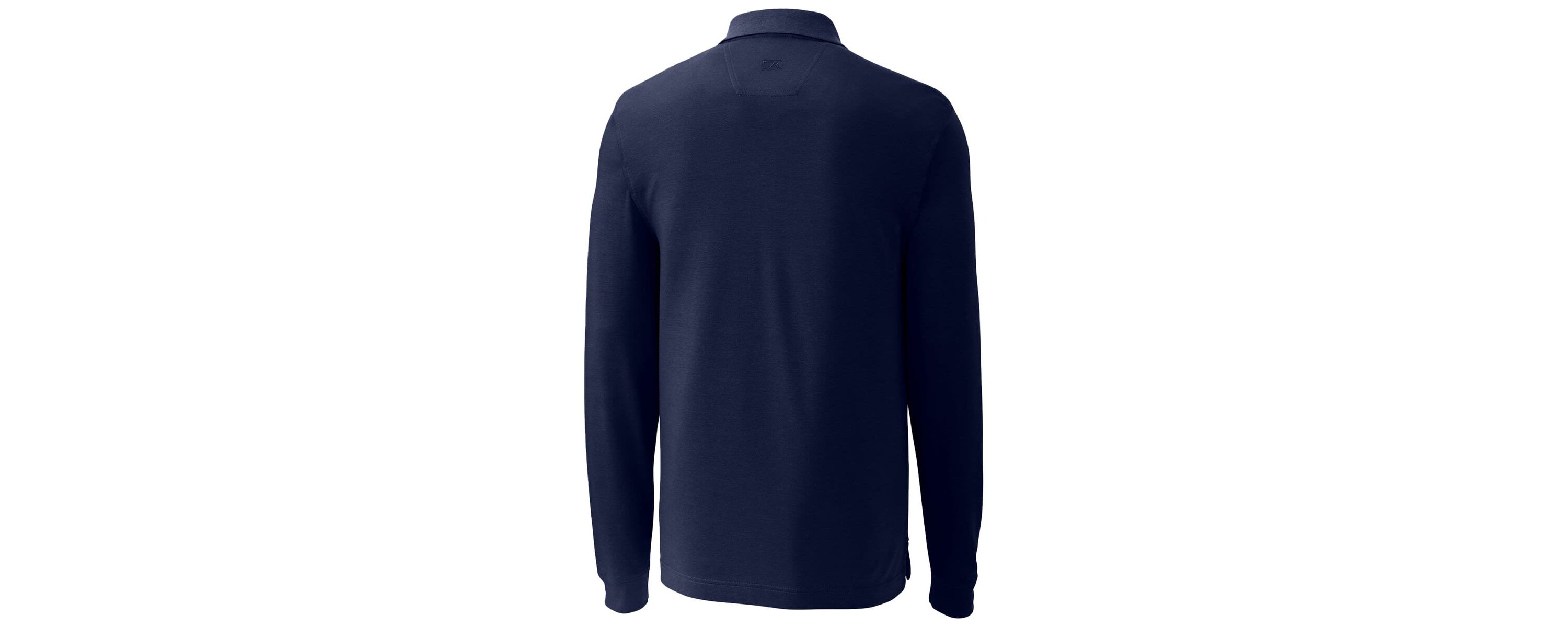 NCAA Villanova Wildcats Advantage Tri-Blend Pique Long Sleeve Polo