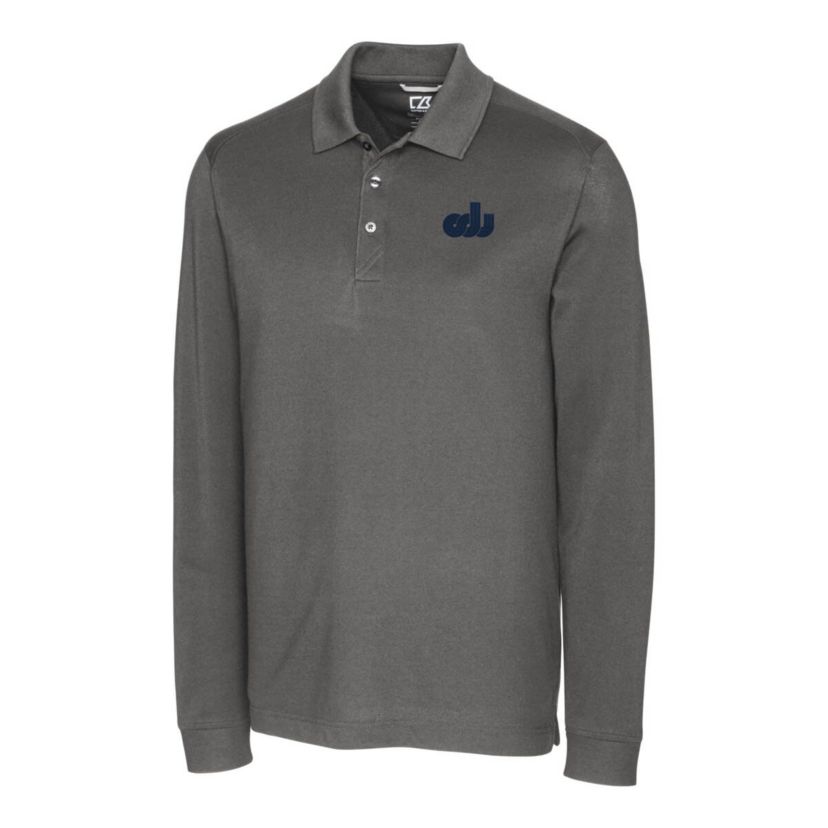 NCAA Old Dominion Monarchs Advantage Tri-Blend Pique Long Sleeve Polo