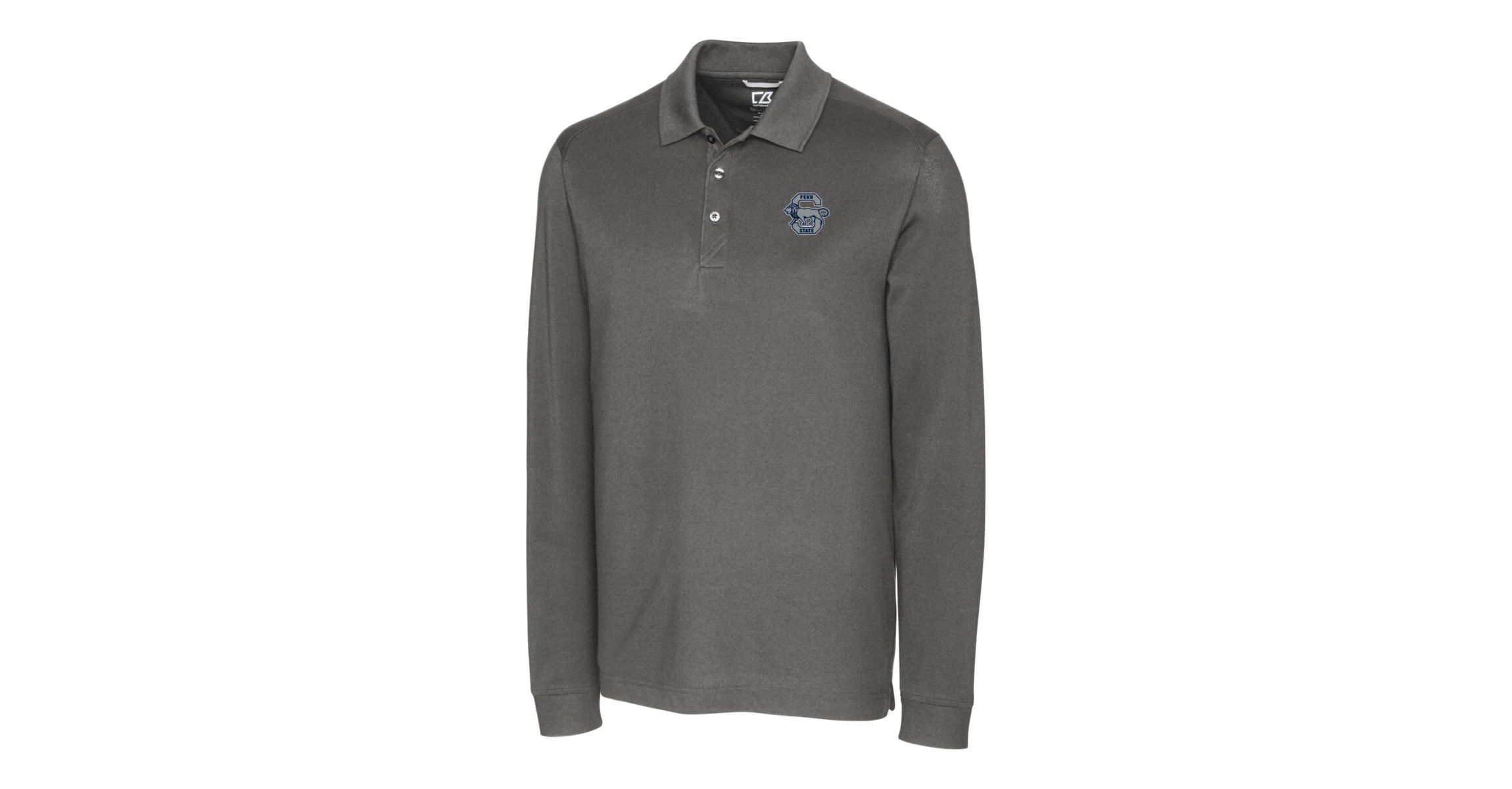NCAA Penn State Nittany Lions Advantage Tri-Blend Pique Long Sleeve Polo