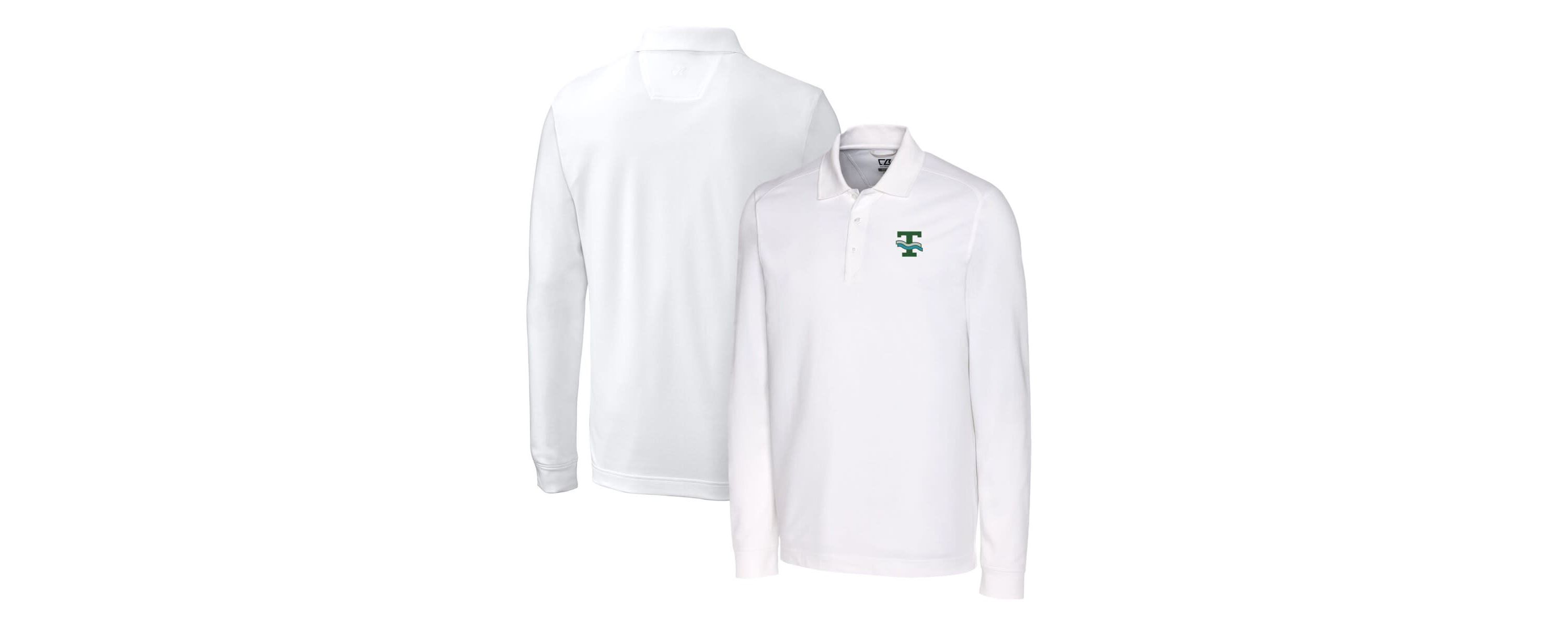 Tulane Green Wave NCAA Tulane Wave Advantage Tri-Blend Pique Long Sleeve Polo