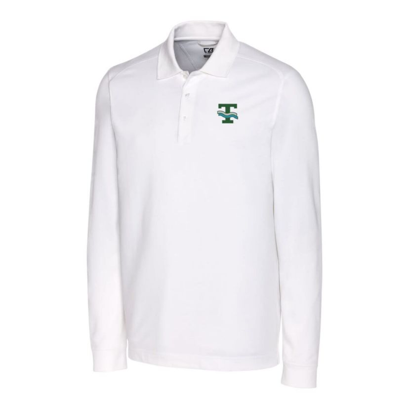 Tulane Green Wave NCAA Tulane Wave Advantage Tri-Blend Pique Long Sleeve Polo