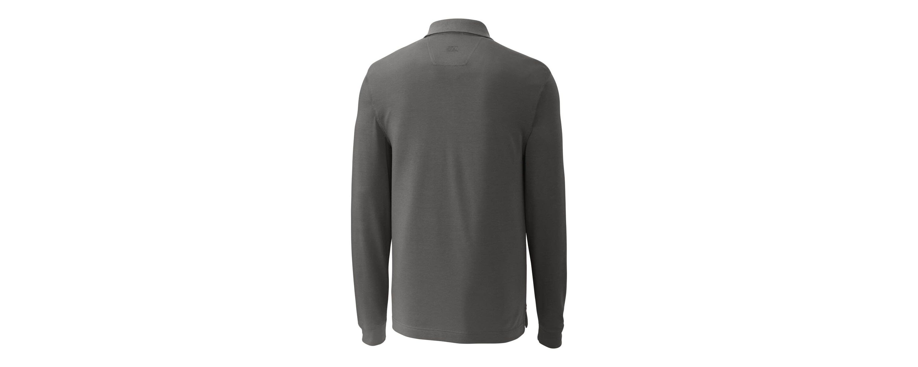 NCAA West Virginia Mountaineers Vault Advantage Tri-Blend Pique Long Sleeve Polo