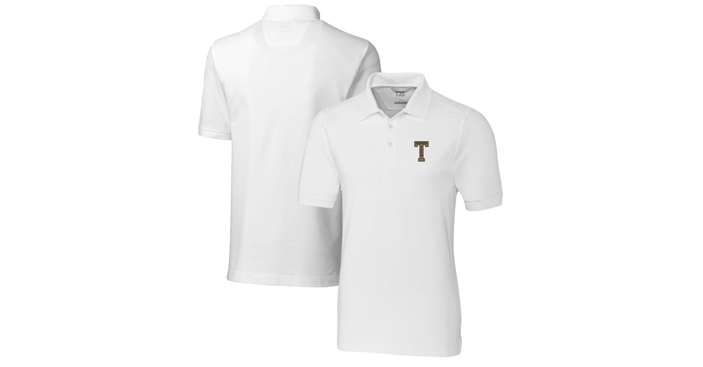 Georgia Tech Yellow Jackets NCAA Georgia Tech Jackets Advantage Tri-Blend DryTec Pique Polo