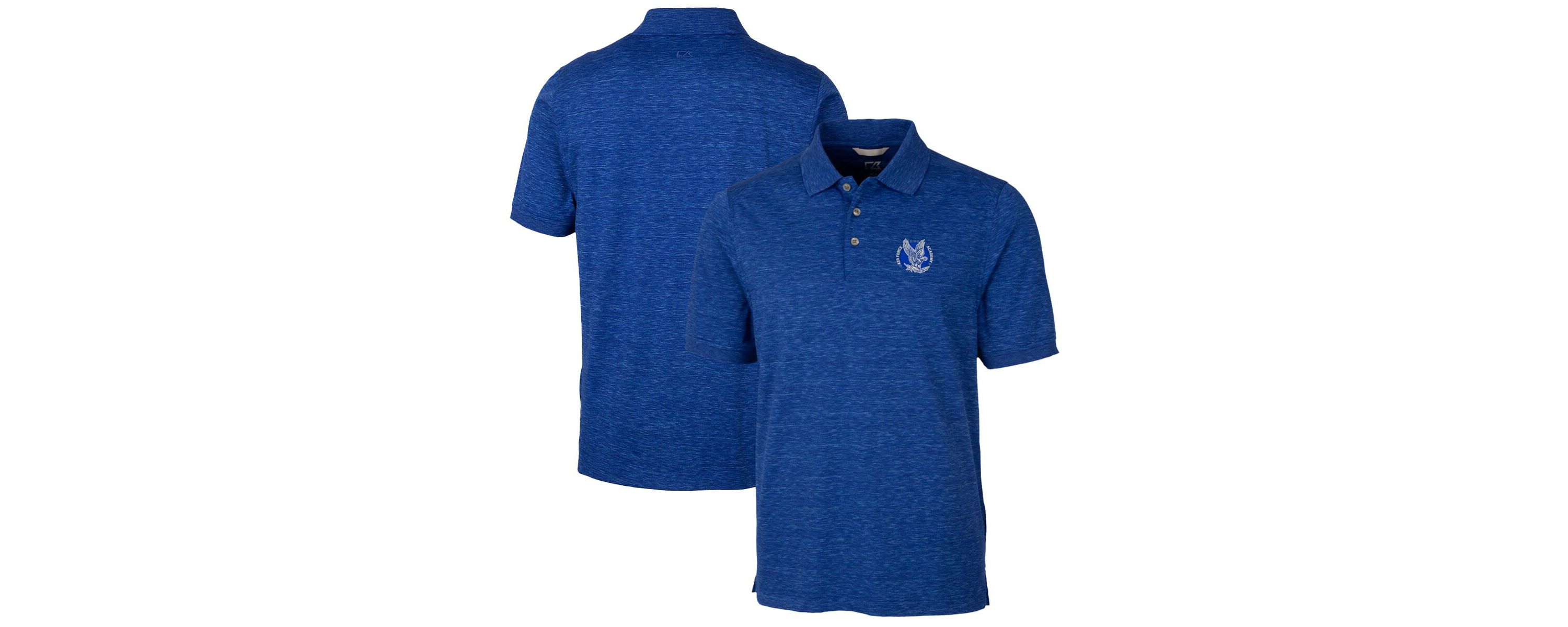 NCAA Air Force Falcons Advantage Space Dye Tri-Blend Polo