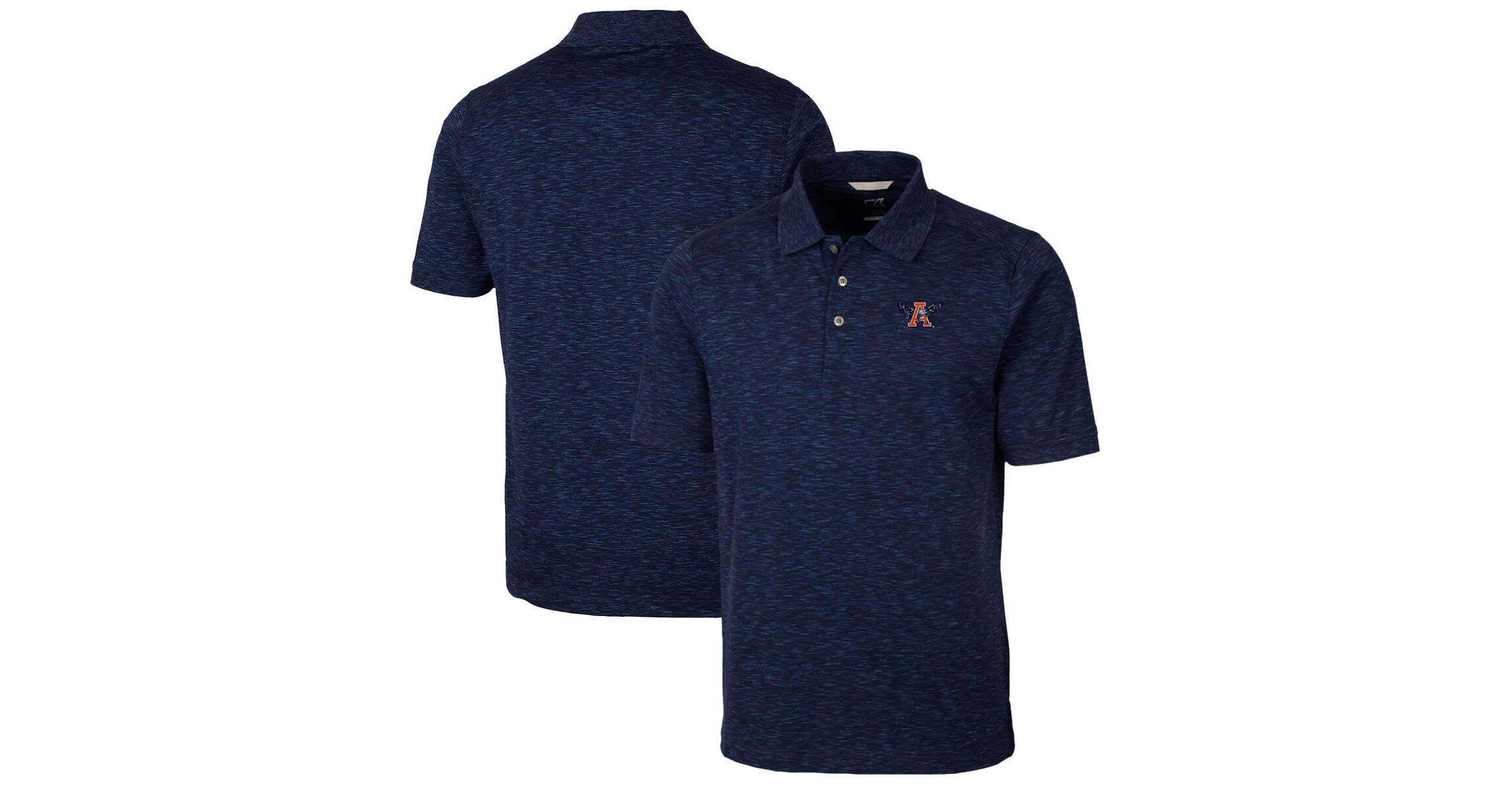 NCAA Auburn Tigers Advantage Space Dye Tri-Blend Polo