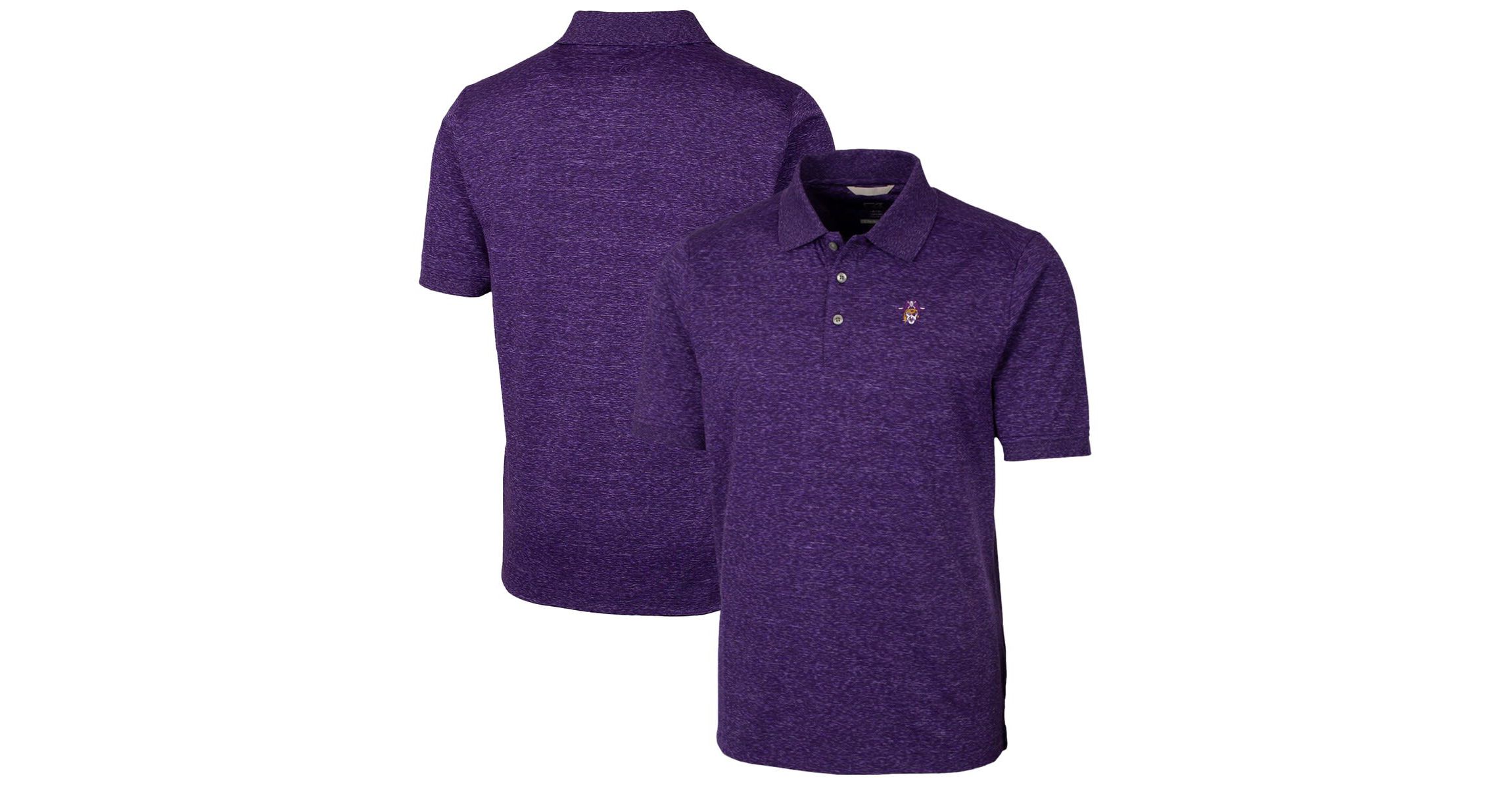 East Carolina Pirates NCAA ECU Pirates Advantage Space Dye Tri-Blend Polo