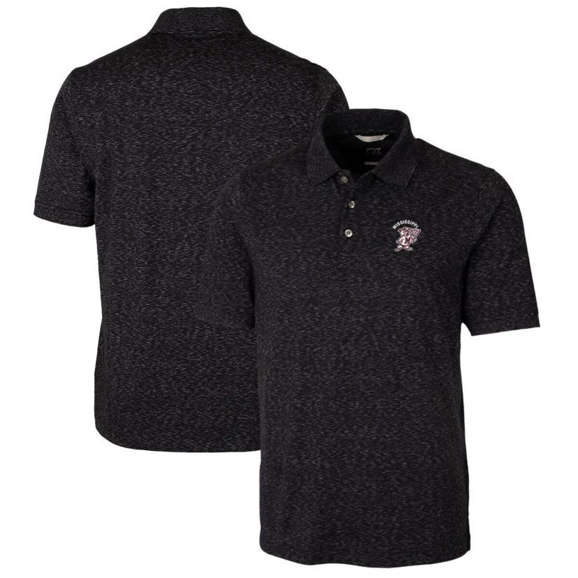 NCAA Mississippi State Bulldogs Advantage Space Dye Tri-Blend Polo