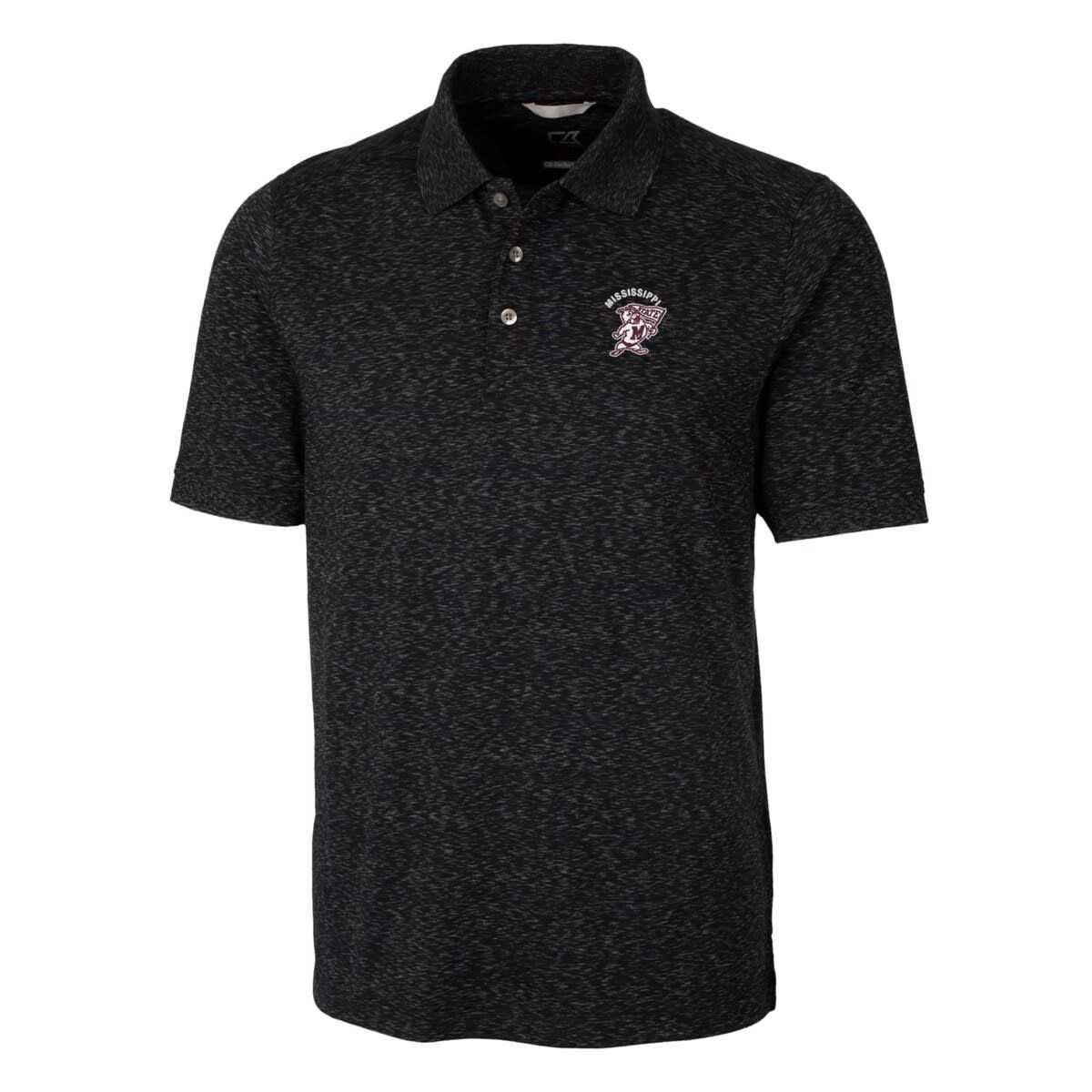 NCAA Mississippi State Bulldogs Advantage Space Dye Tri-Blend Polo