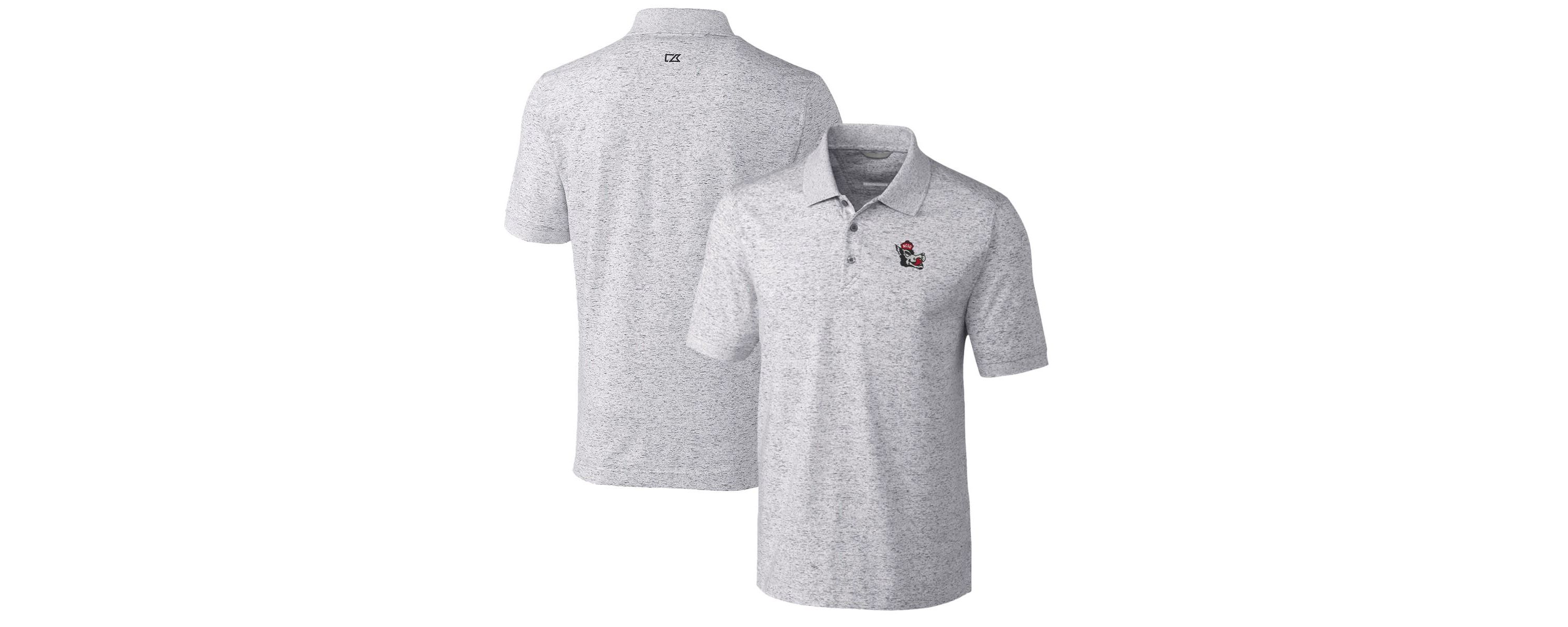 NCAA NC State Wolfpack Advantage Space Dye Tri-Blend Polo