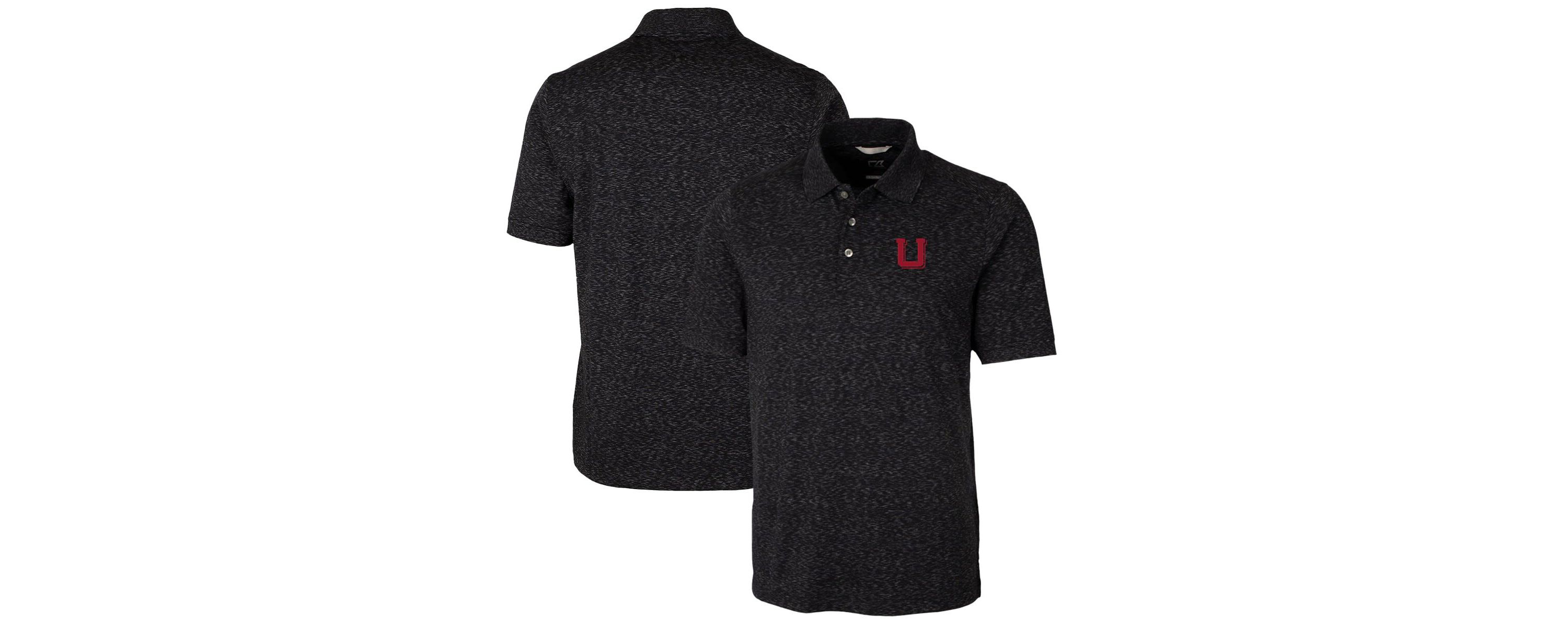NCAA Utah Utes Advantage Space Dye Tri-Blend Polo